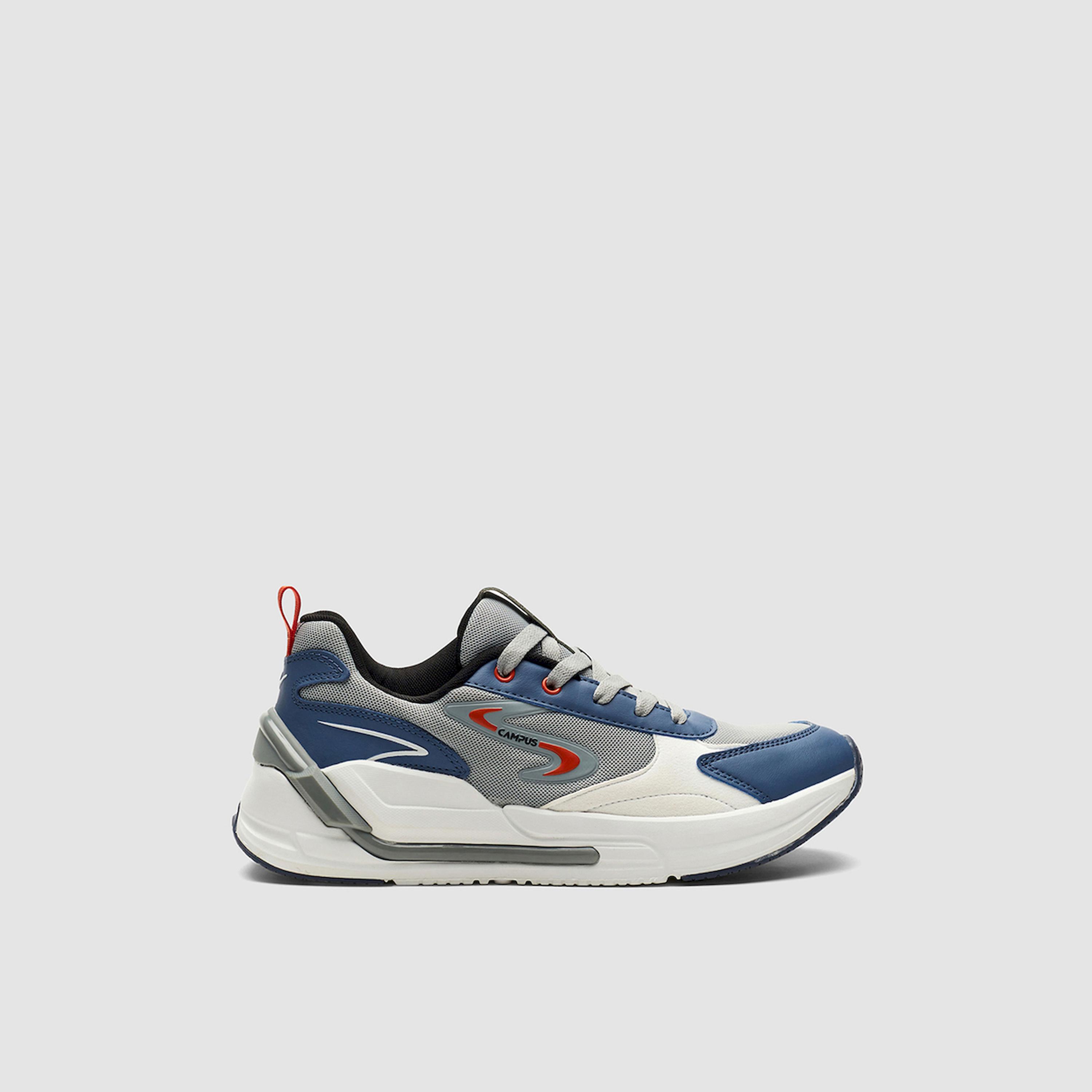 Campus Grey Low-Top Lace-Up Sneakers-sports-men-shoes-image-3