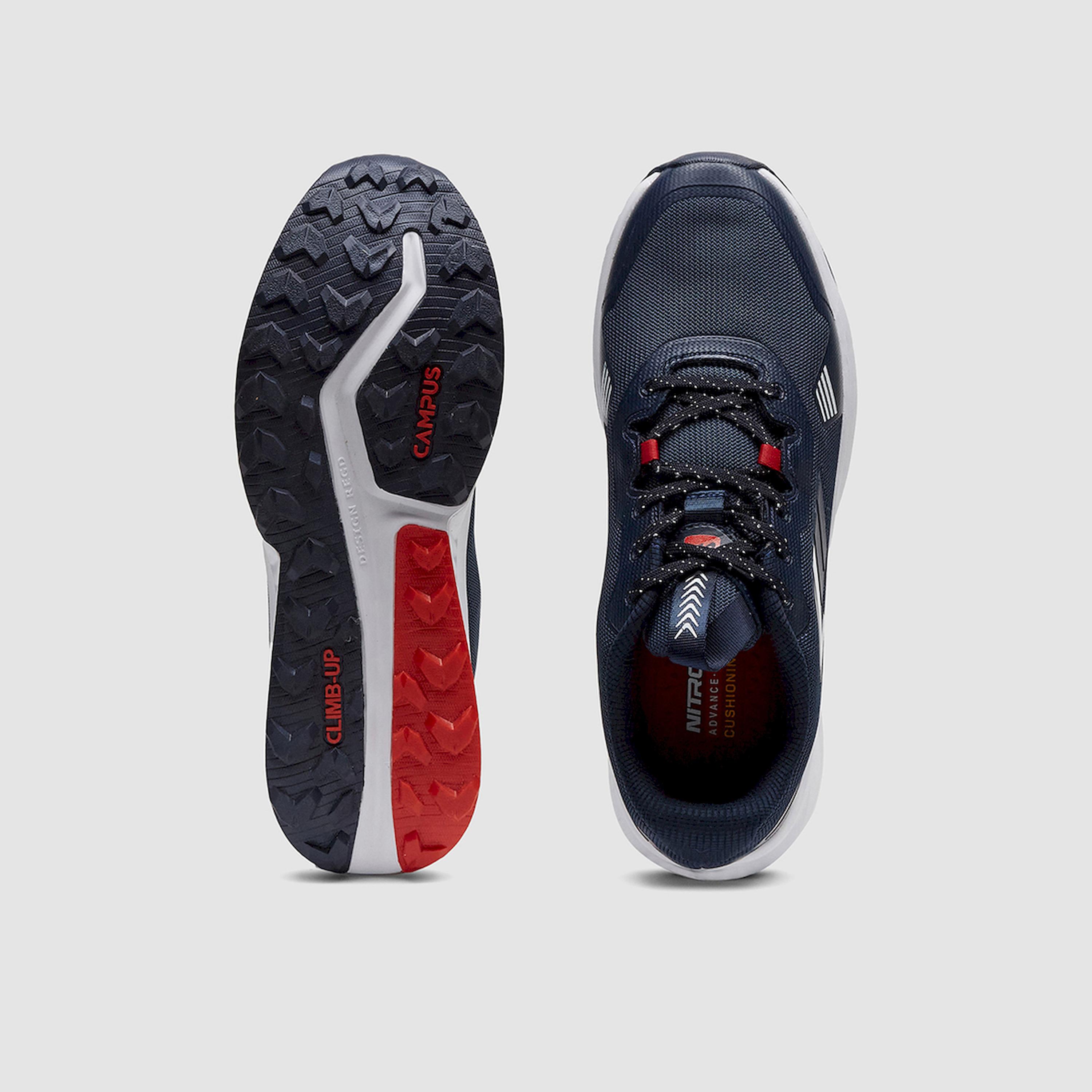 Campus Blue Low-Top Lace-Up Sneakers-sports-men-shoes-image-3