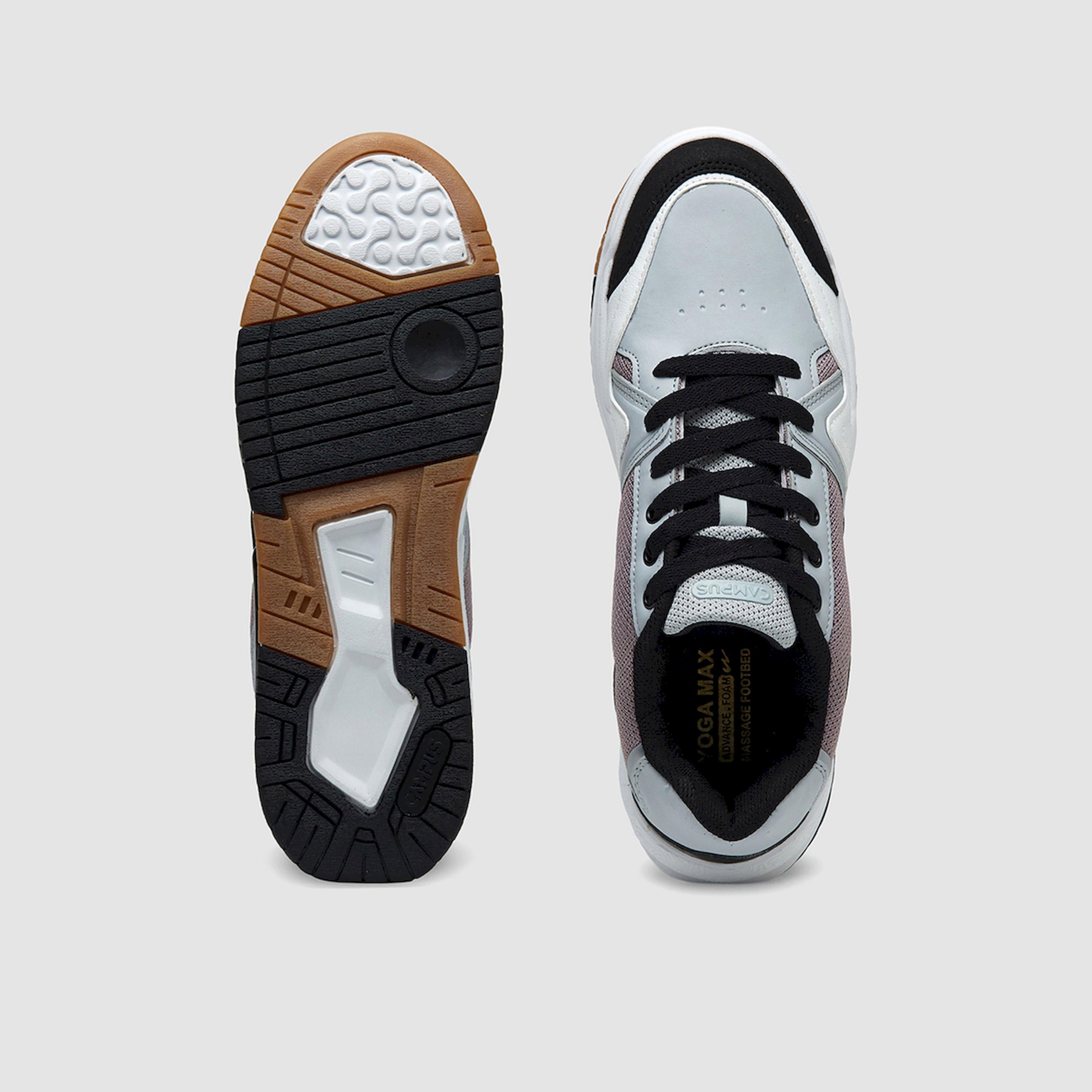 Campus Grey Low-Top Lace-Up Sneakers-sports-men-shoes-image-2