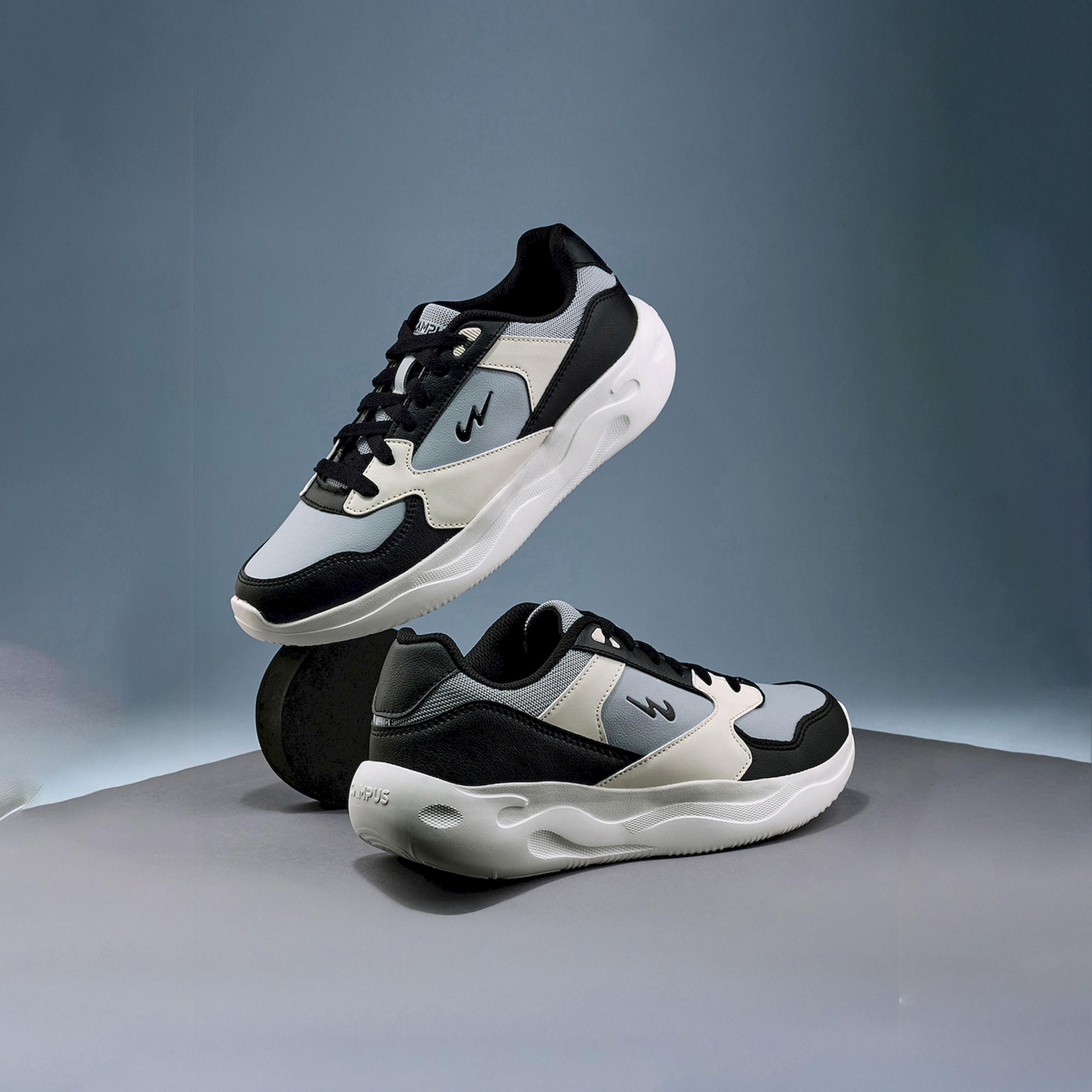 Campus Color Block Low-Top Lace-Up Sneakers-sports-men-shoes-image-2