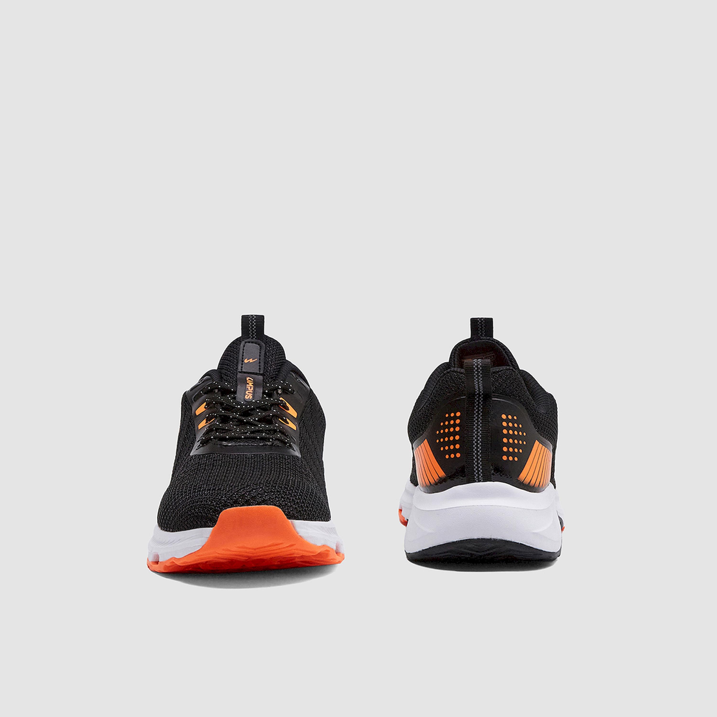 Campus Black Low-Top Lace-Up Sneakers-sports-men-shoes-image-5