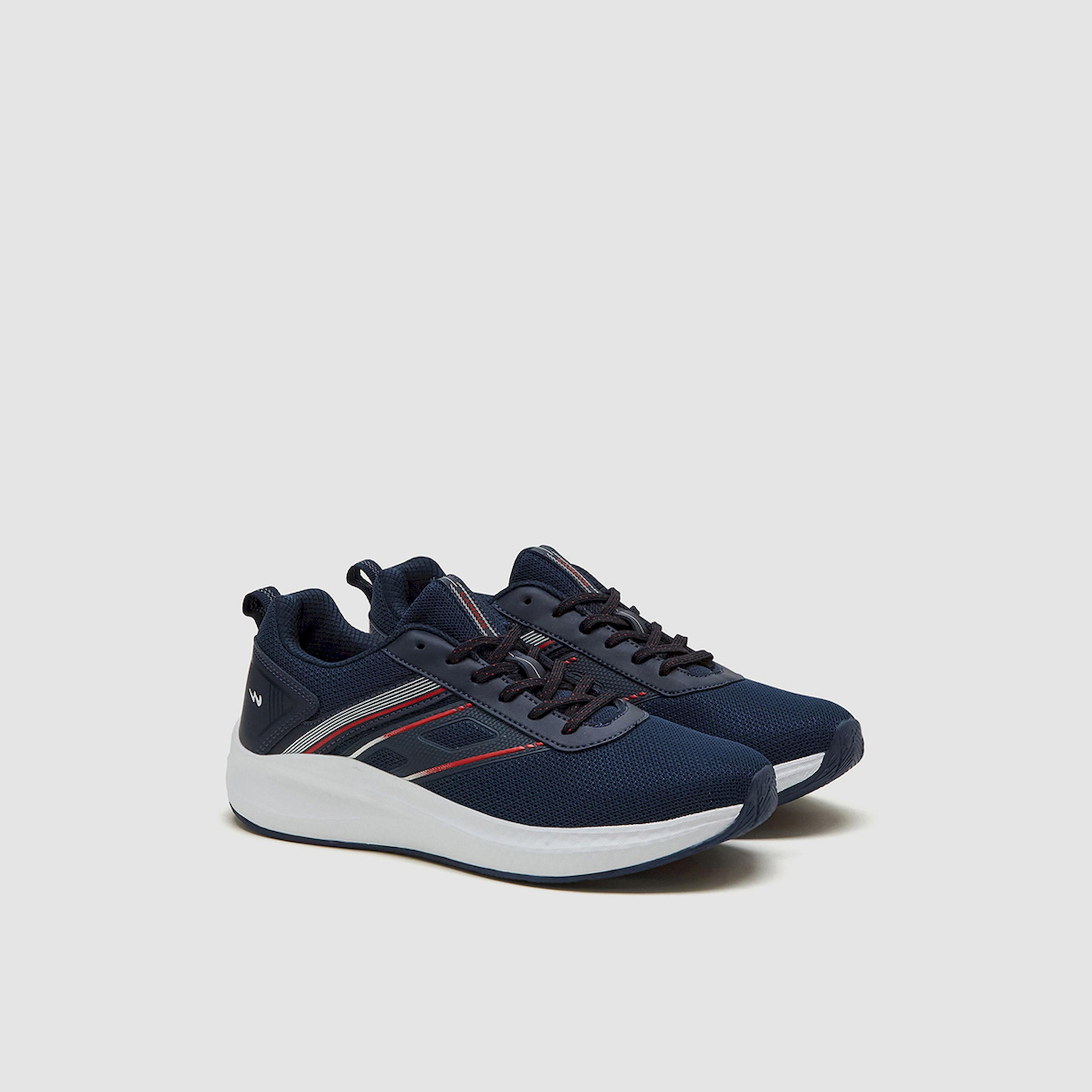 Campus Blue Low-Top Lace-Up Sneakers-sports-men-shoes-image-1
