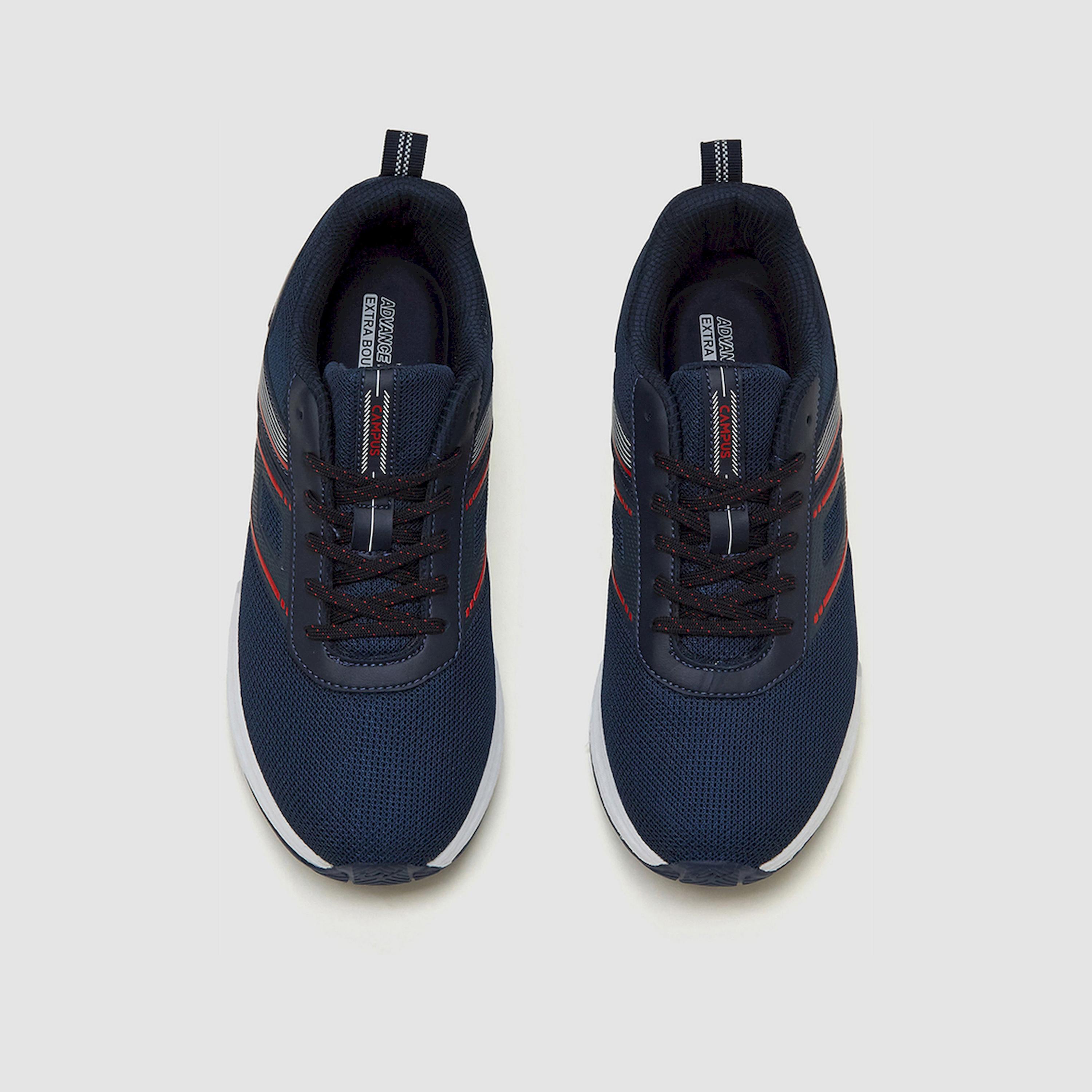 Campus Blue Low-Top Lace-Up Sneakers-sports-men-shoes-image-3