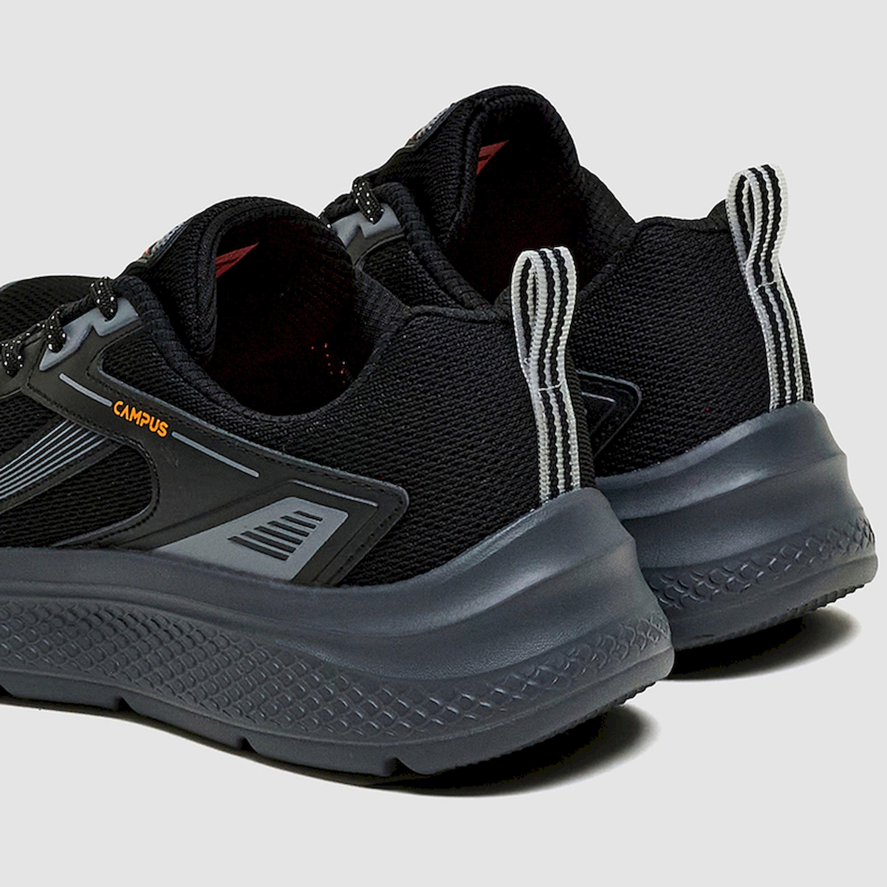 Campus Black Low-Top Lace-Up Sneakers-sports-men-shoes-image-5