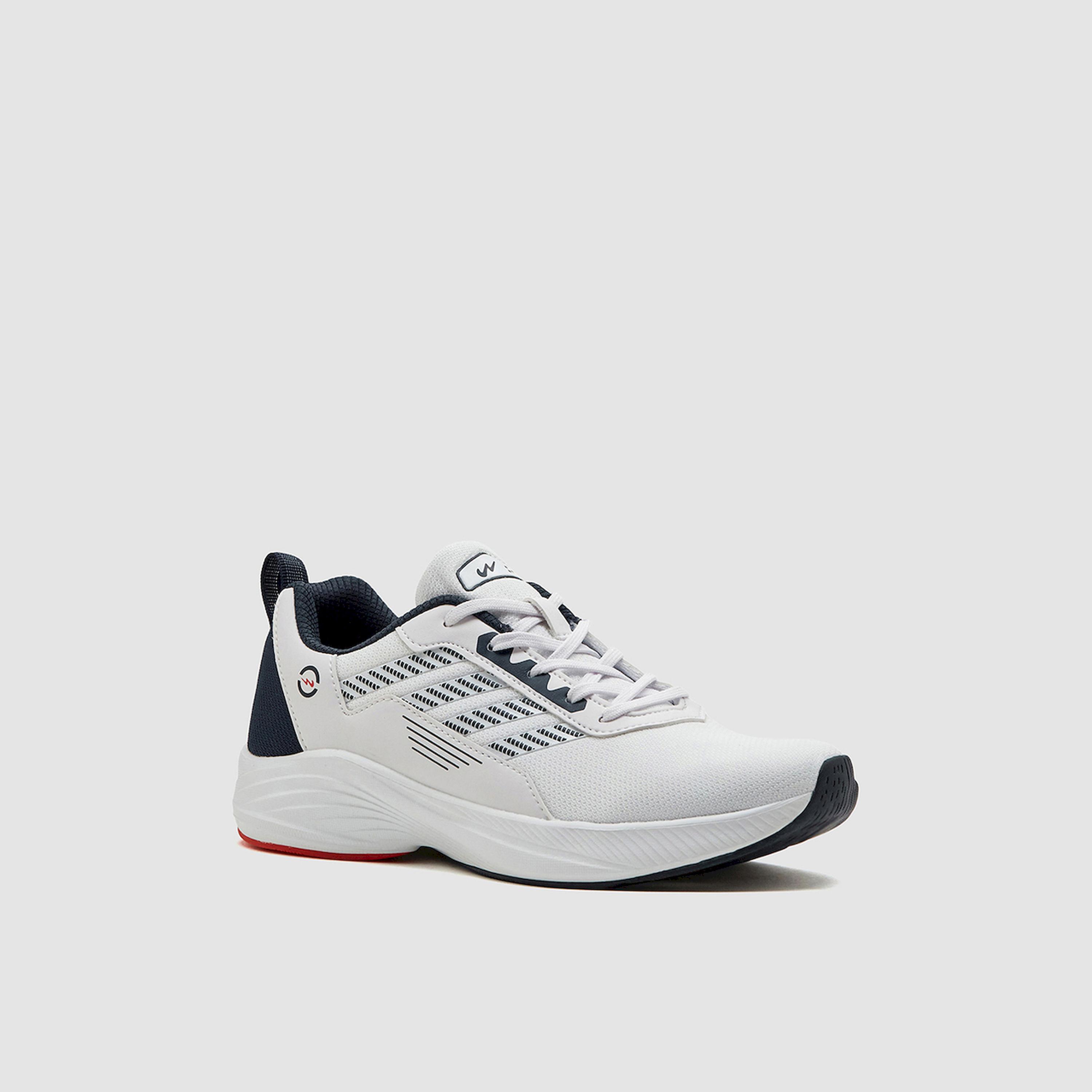 Campus White Low-Top Lace-Up Sneakers-sports-men-shoes-image-2