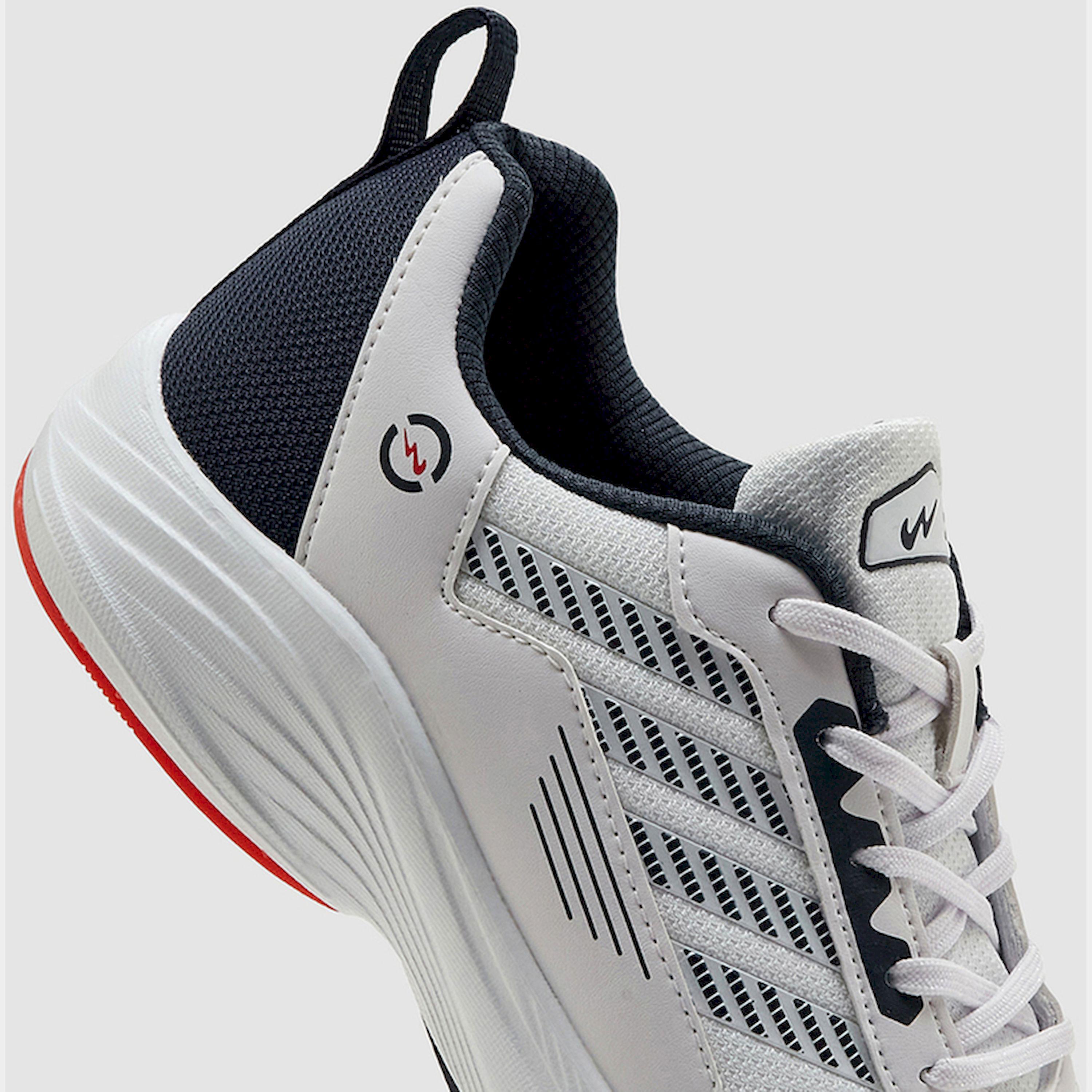 Campus White Low-Top Lace-Up Sneakers-sports-men-shoes-image-4