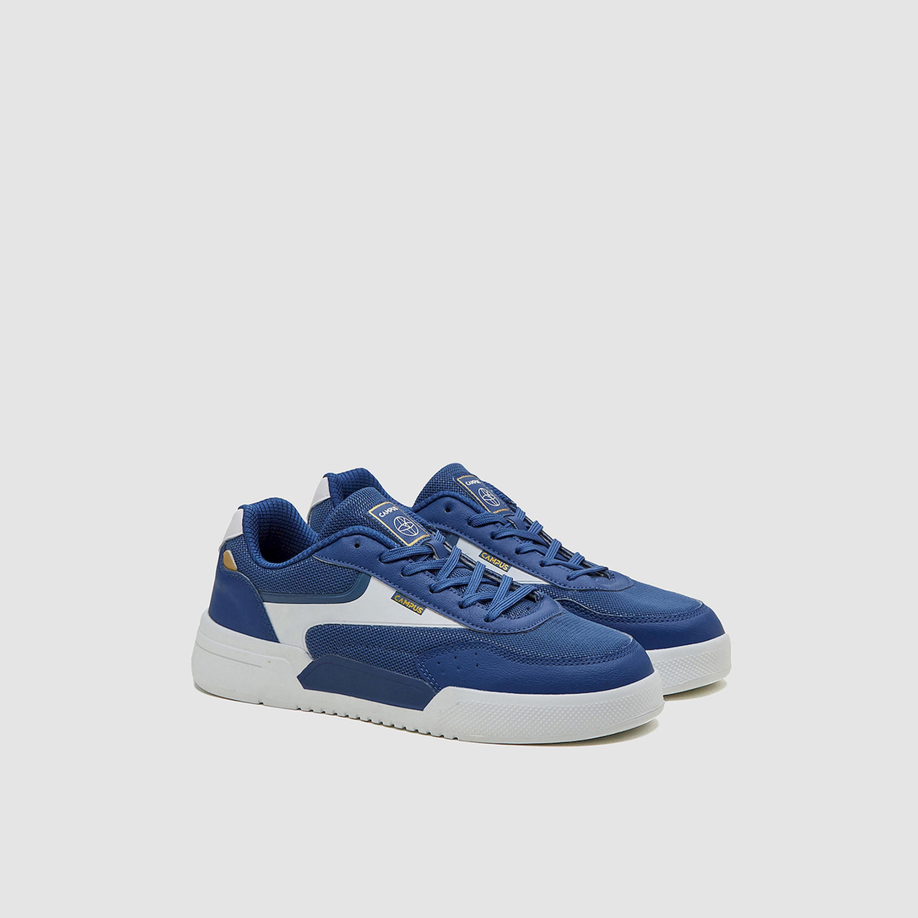 Campus Color Block Lace Up Sneakers-sports-men-shoes-image-1