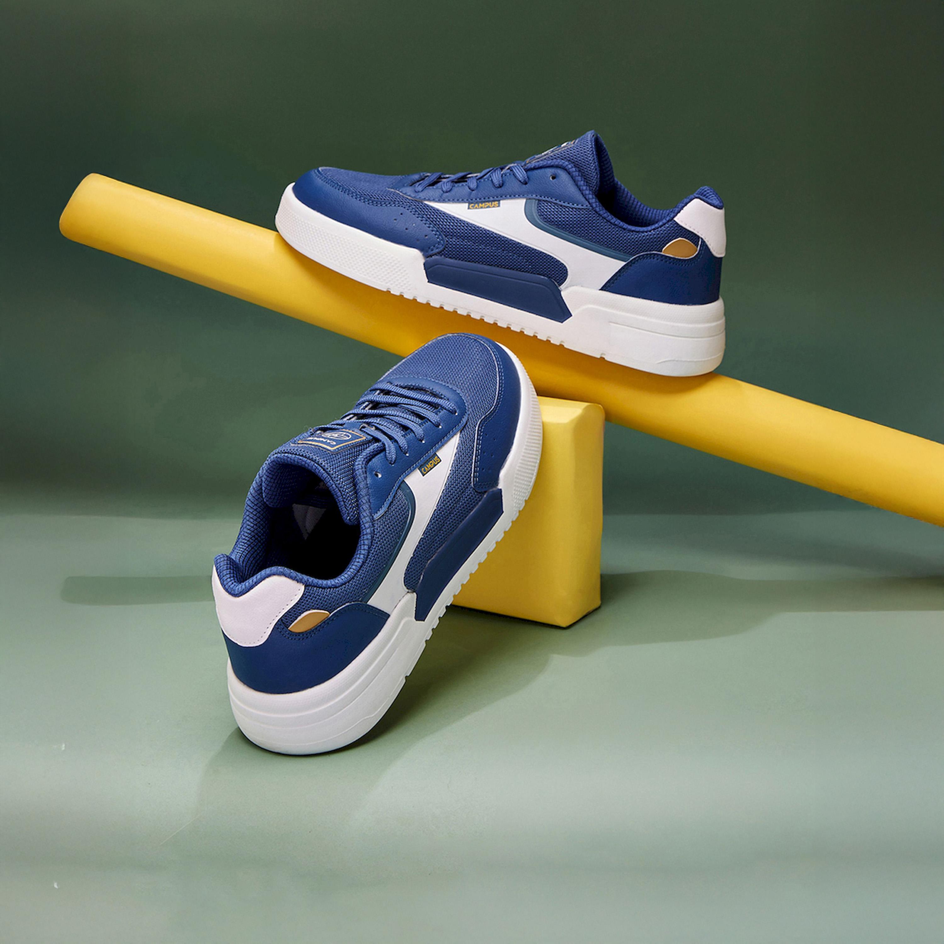 Campus Color Block Lace Up Sneakers-sports-men-shoes-image-6