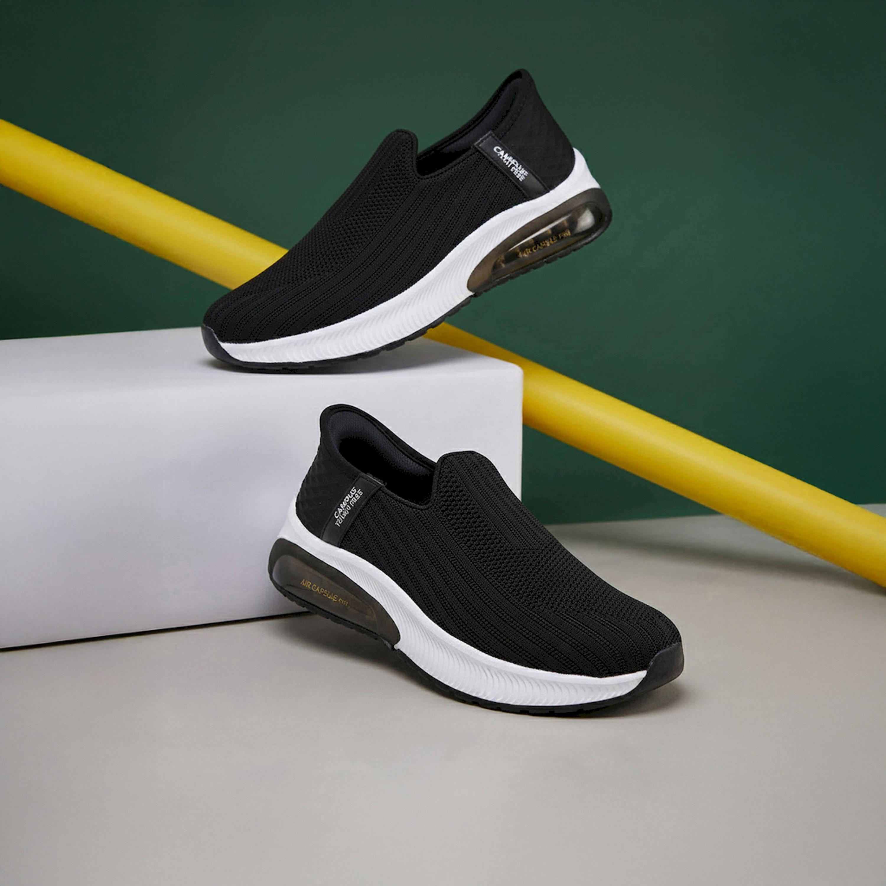 Campus Black Slip On Sports Sneakers-sports-men-shoes-image-6