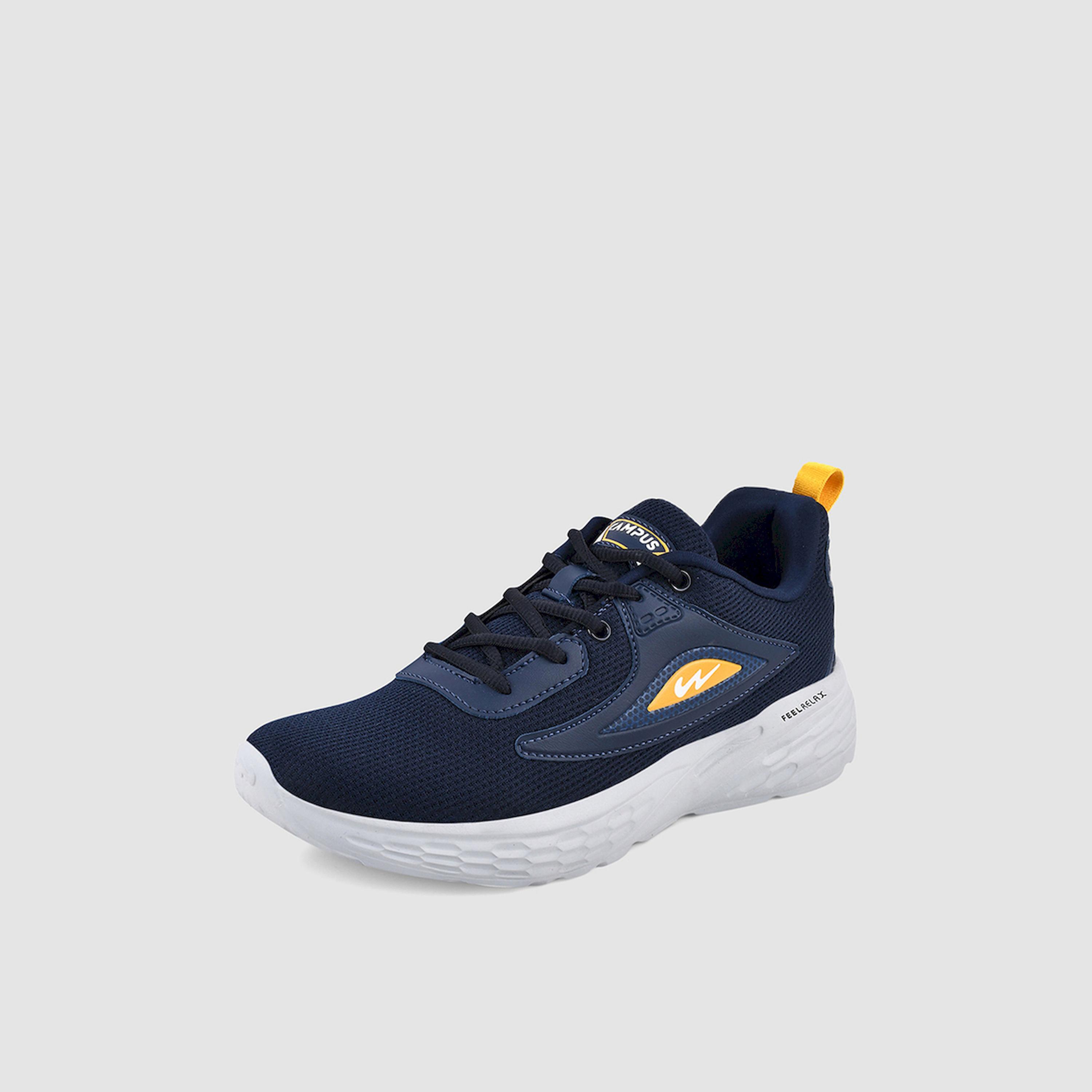 Campus Blue Low-Top Lace-Up Sneakers-sports-men-shoes-image-5