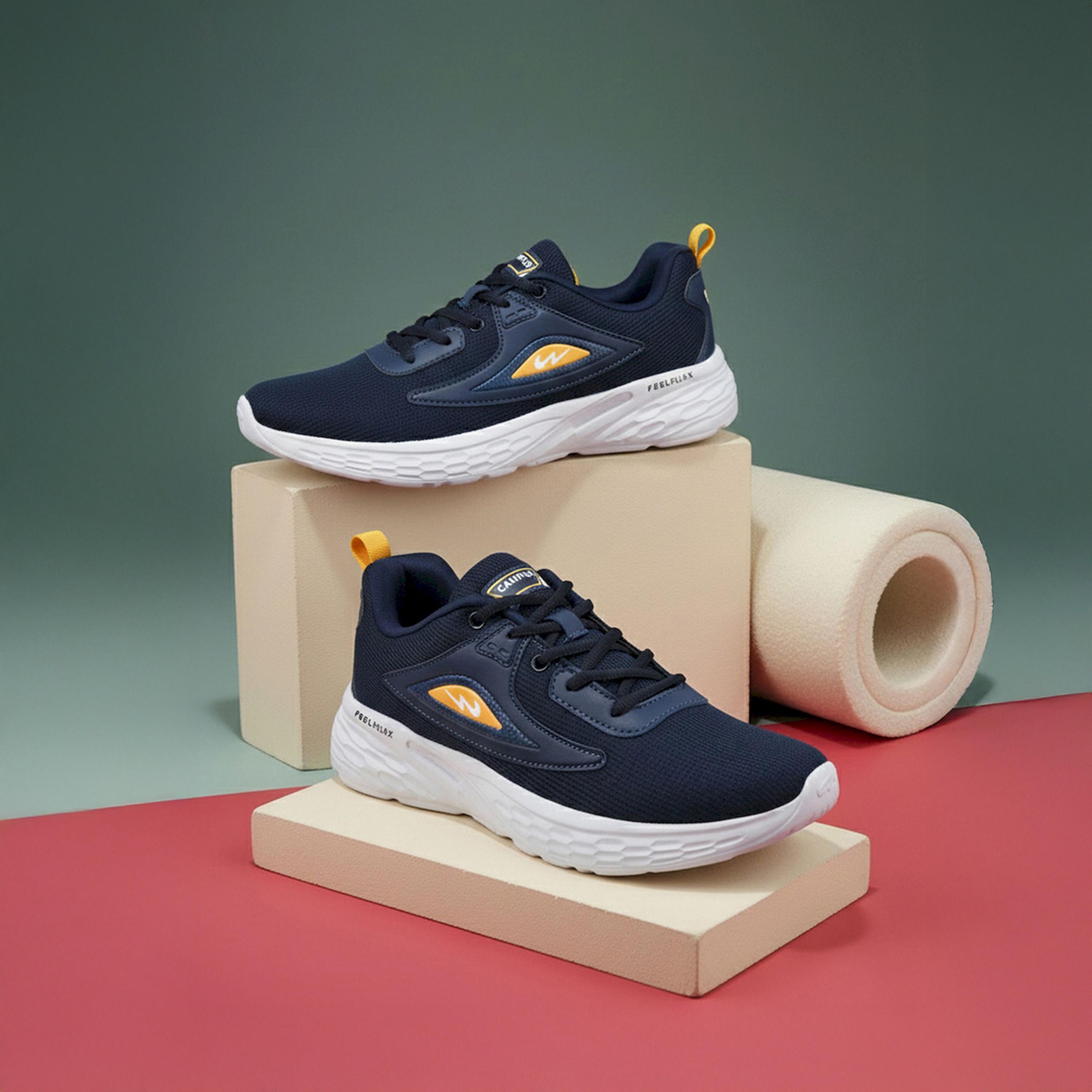 Campus Blue Low-Top Lace-Up Sneakers-sports-men-shoes-image-6