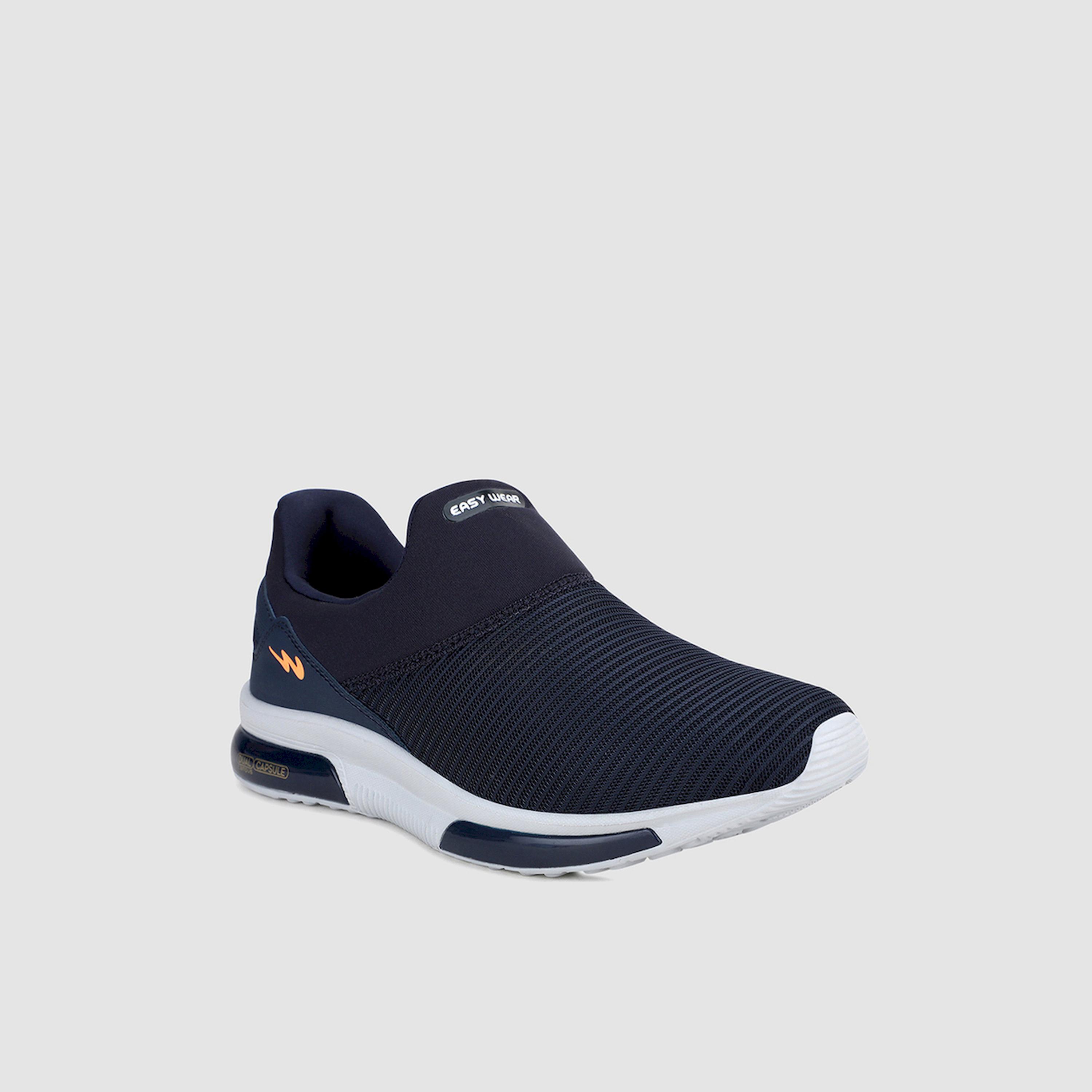 Campus Blue Mesh Slip On Sneakers-sports-men-shoes-image-1