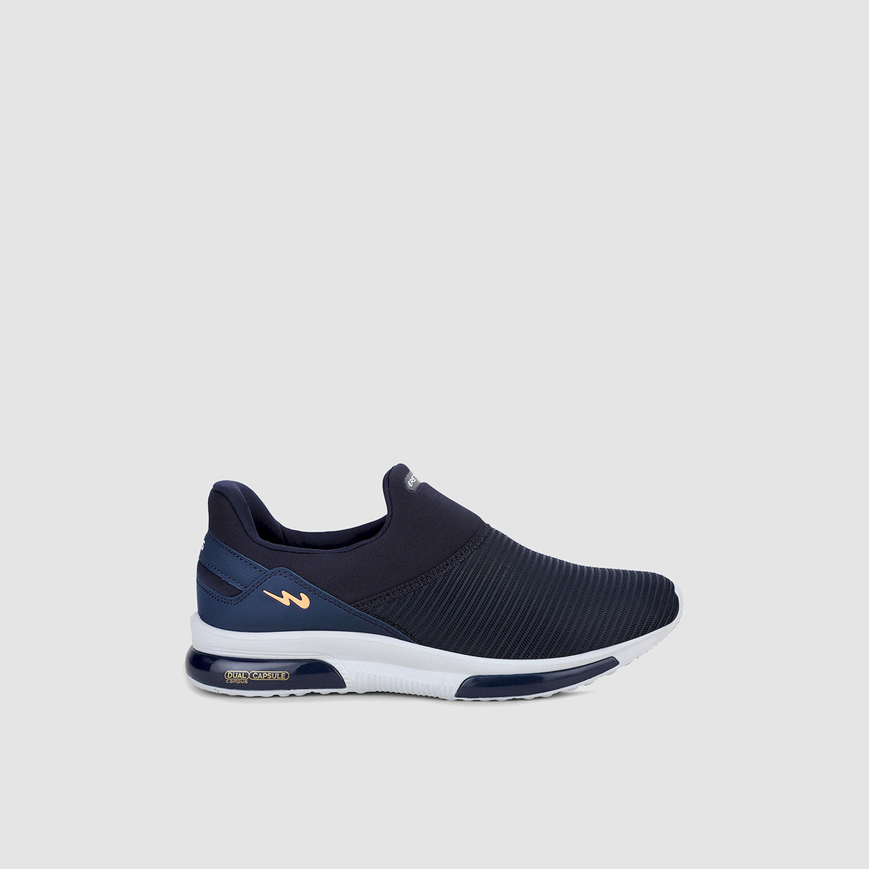 Campus Blue Mesh Slip On Sneakers-sports-men-shoes-image-2
