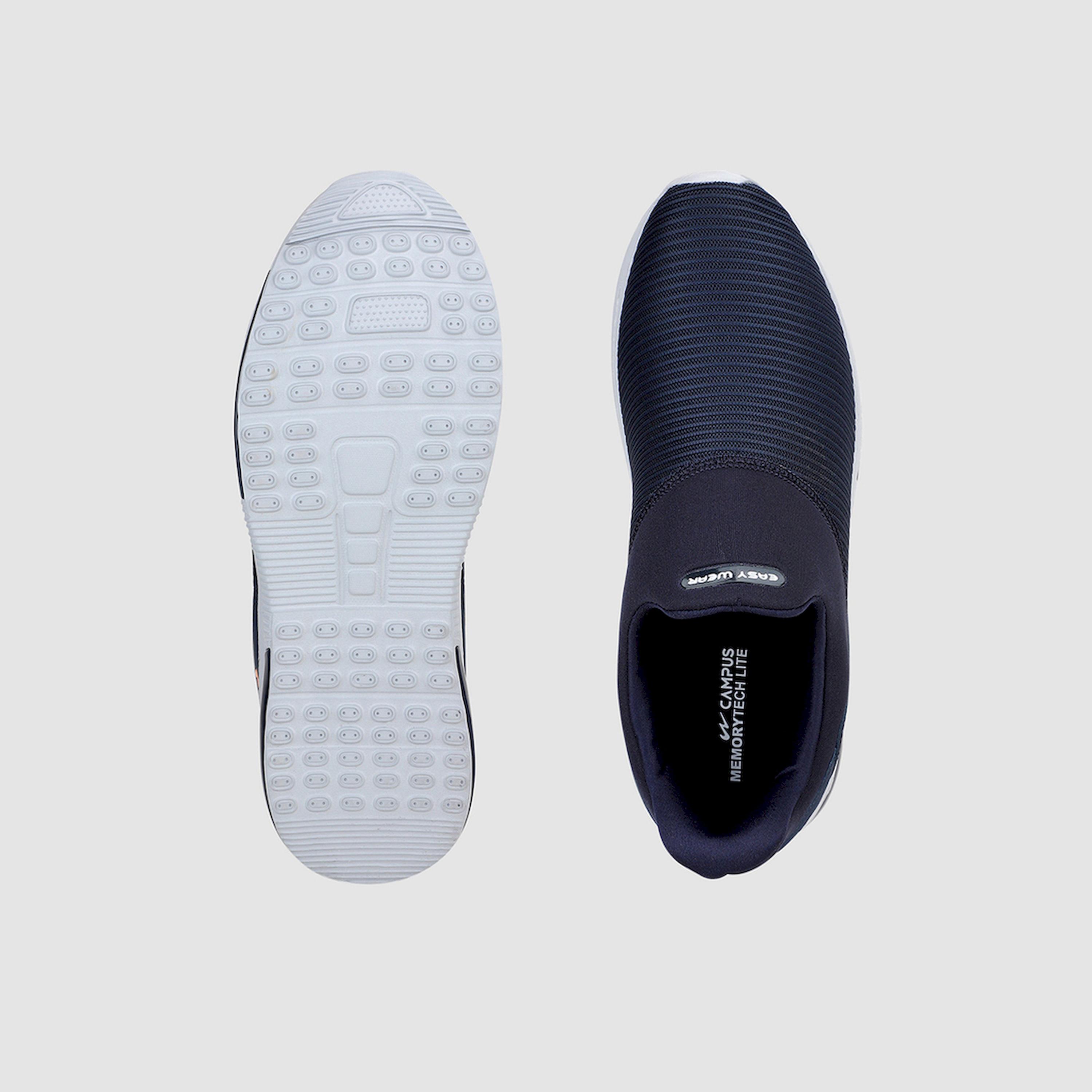 Campus Blue Mesh Slip On Sneakers-sports-men-shoes-image-3