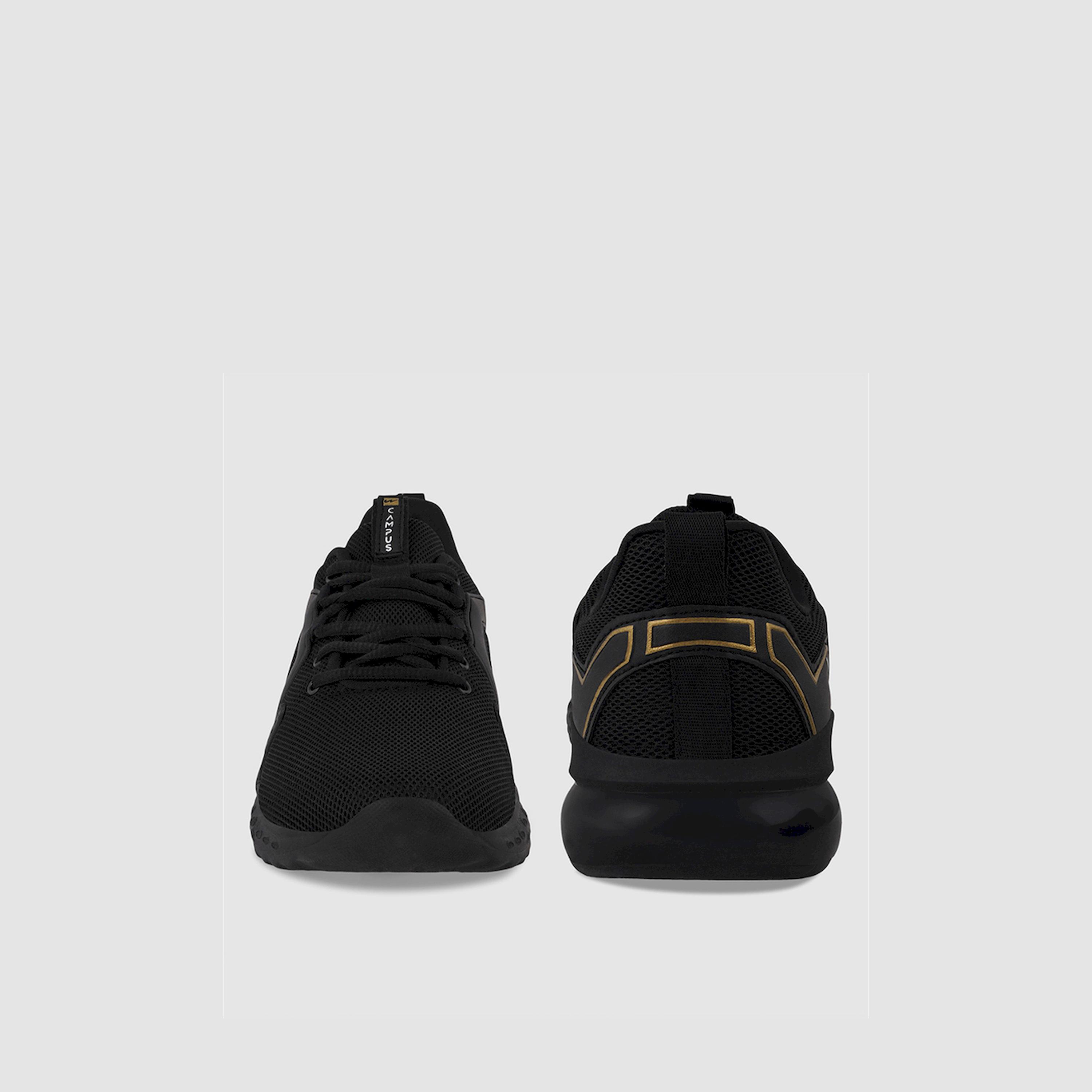 Campus Black Low-Top Lace-Up Sneakers-sports-men-shoes-image-5