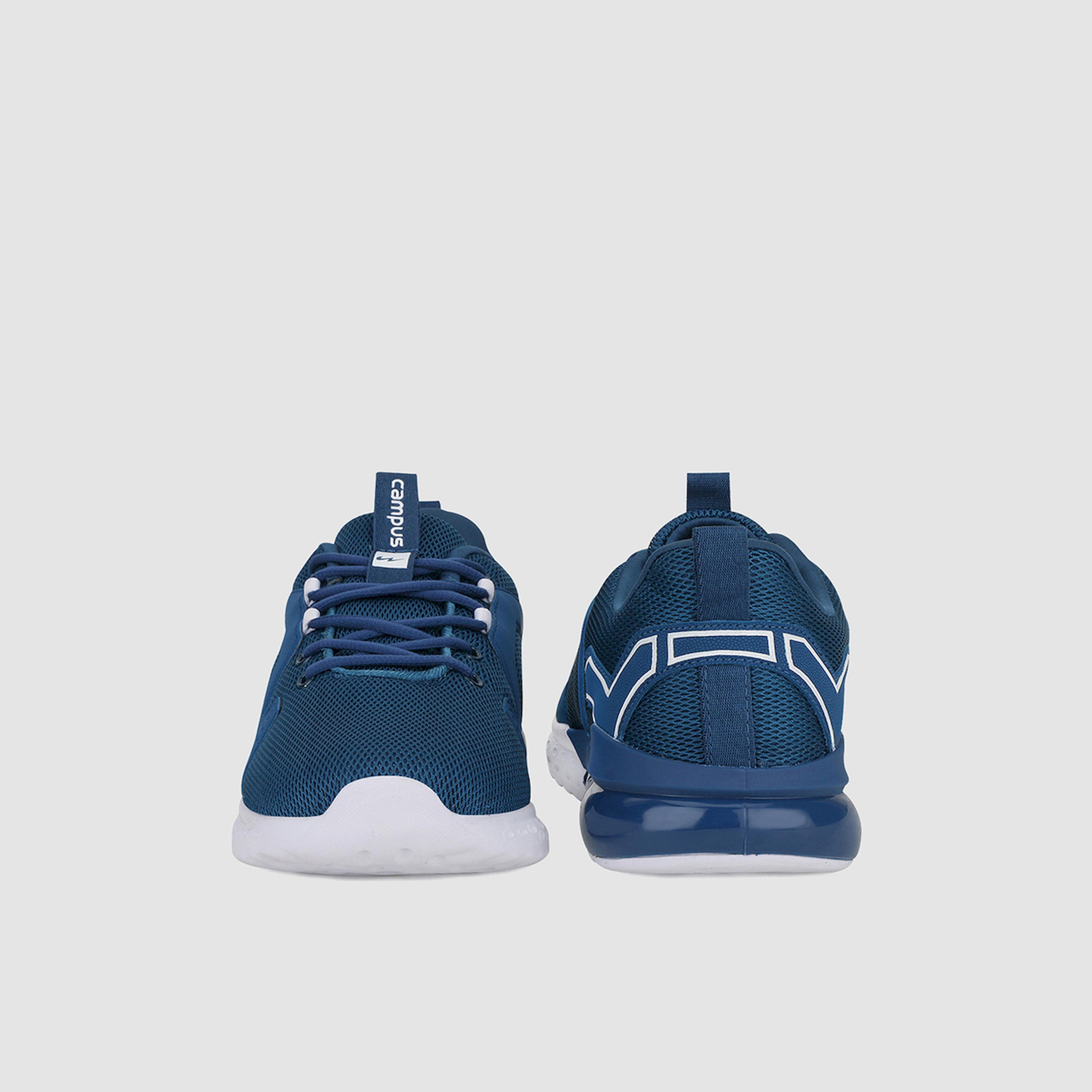 Campus Blue Mesh Lace-Up Sneakers-sports-men-shoes-image-4