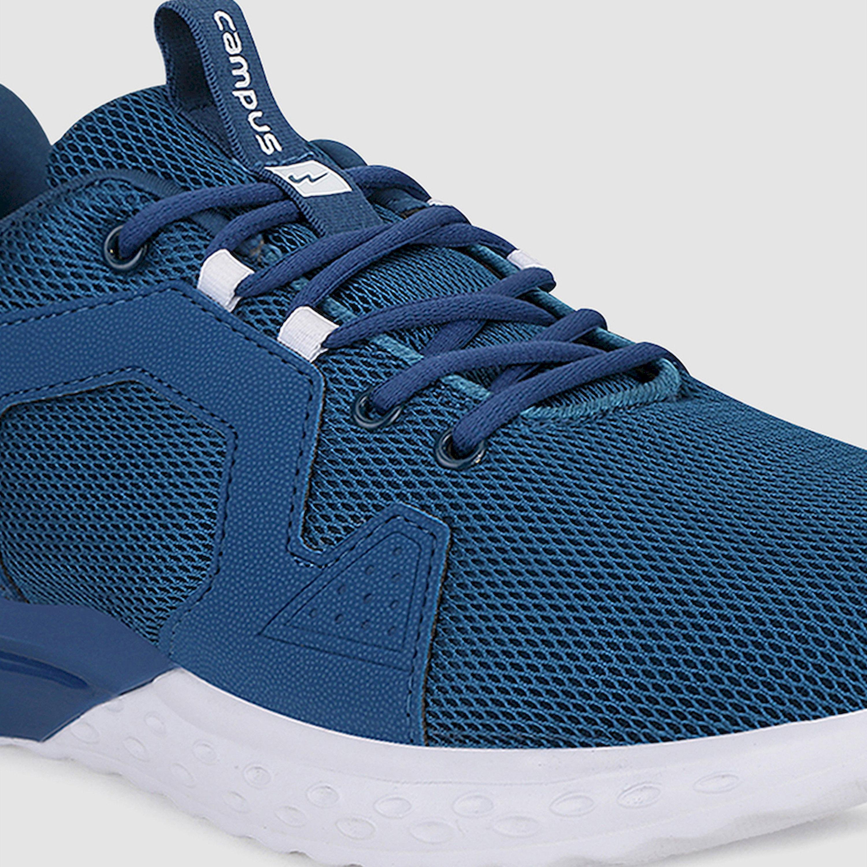 Campus Blue Mesh Lace-Up Sneakers-sports-men-shoes-image-5