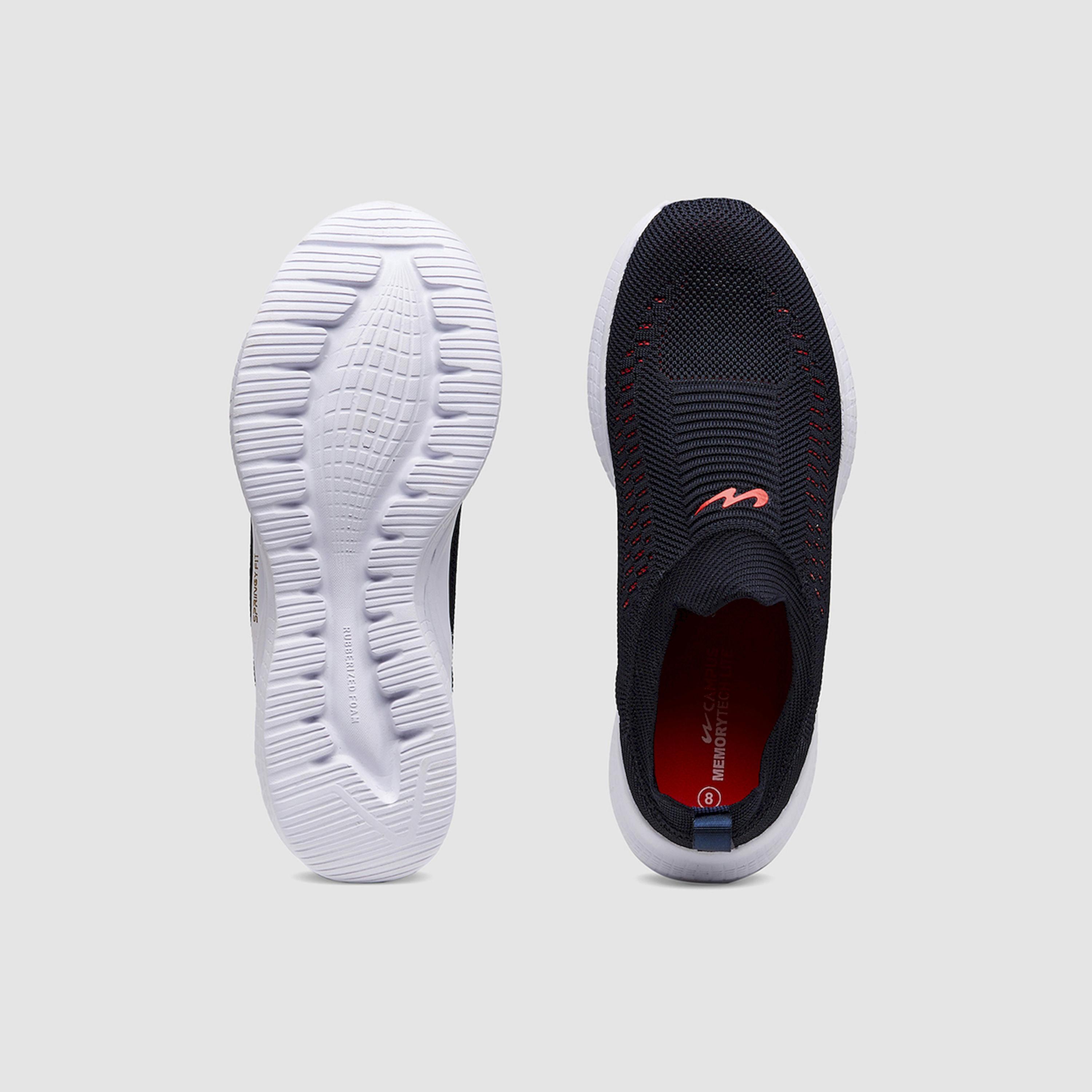 Campus Blue Textured Slip-On Sneakers-sports-men-shoes-image-3