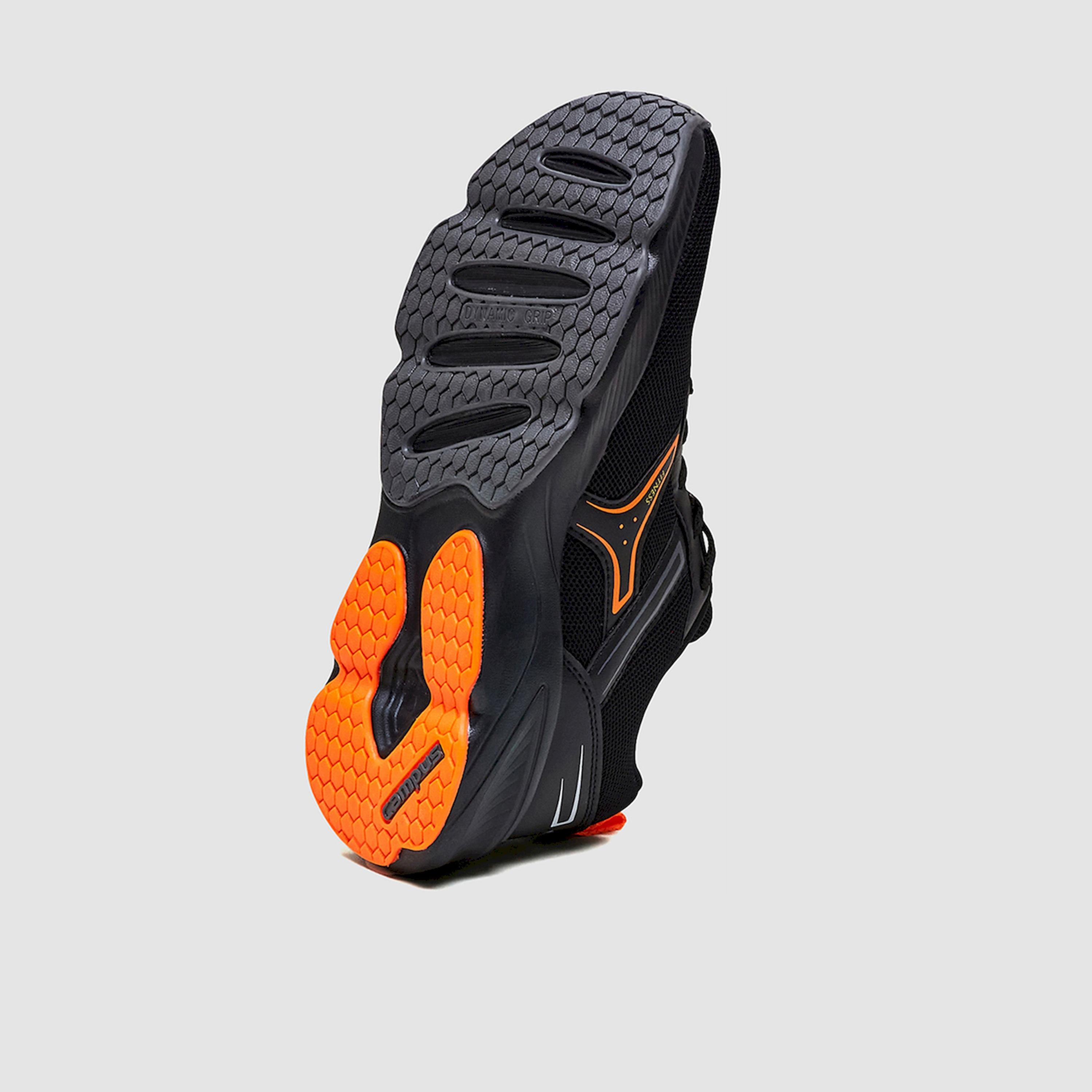 Campus Black Low-Top Lace-Up Sneakers-sports-men-shoes-image-5
