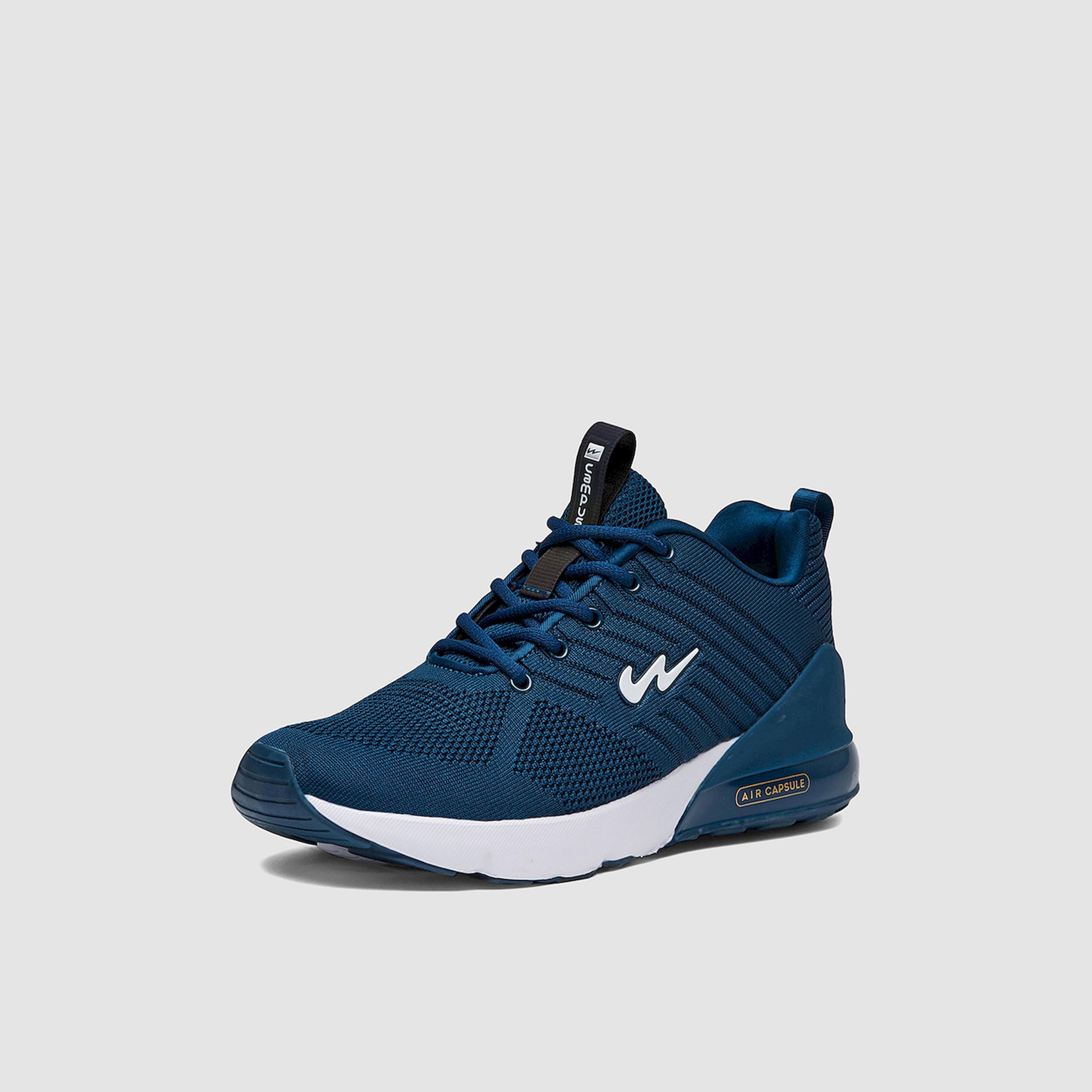 Campus Blue Low-Top Lace-Up Sneakers-sports-men-shoes-image-1