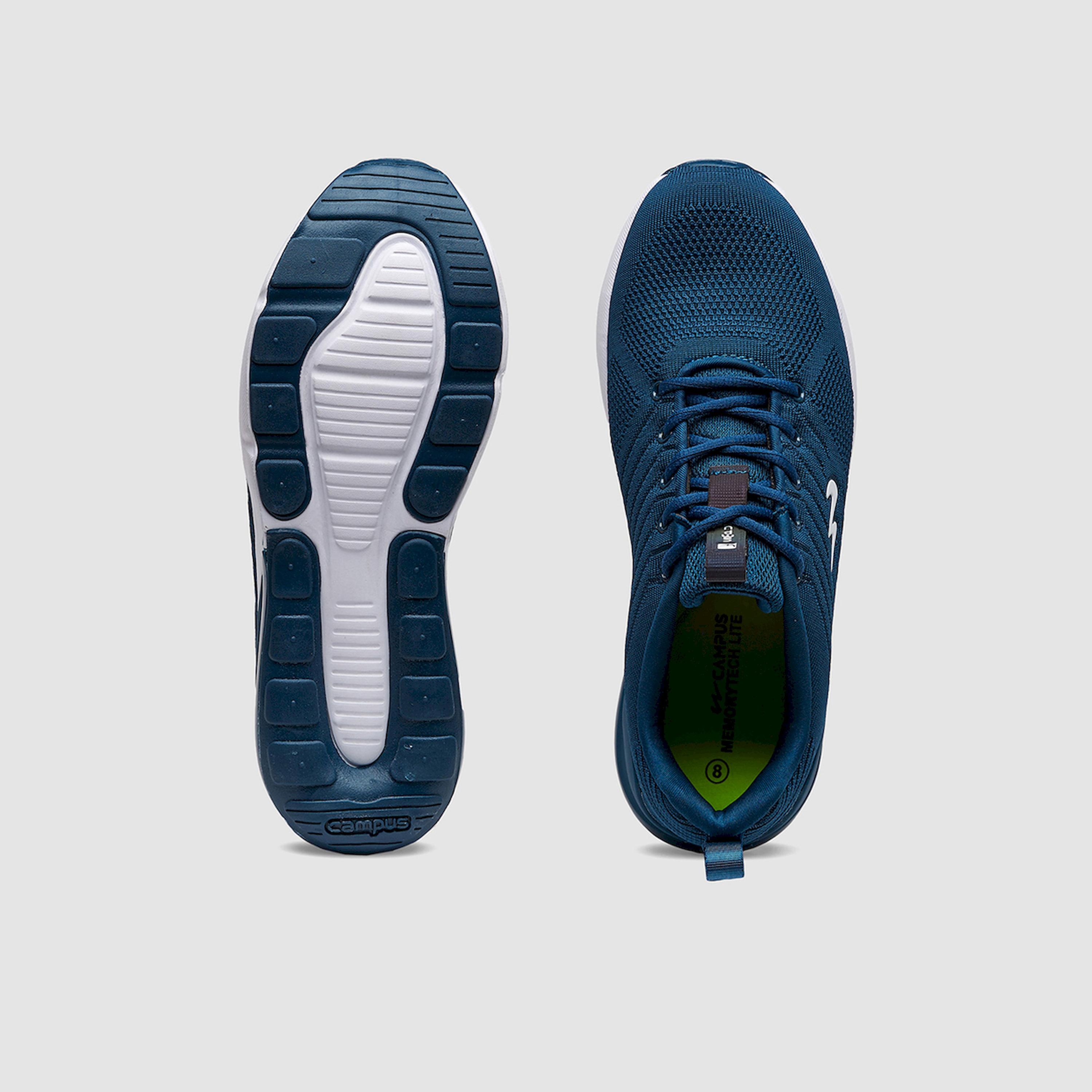 Campus Blue Low-Top Lace-Up Sneakers-sports-men-shoes-image-3