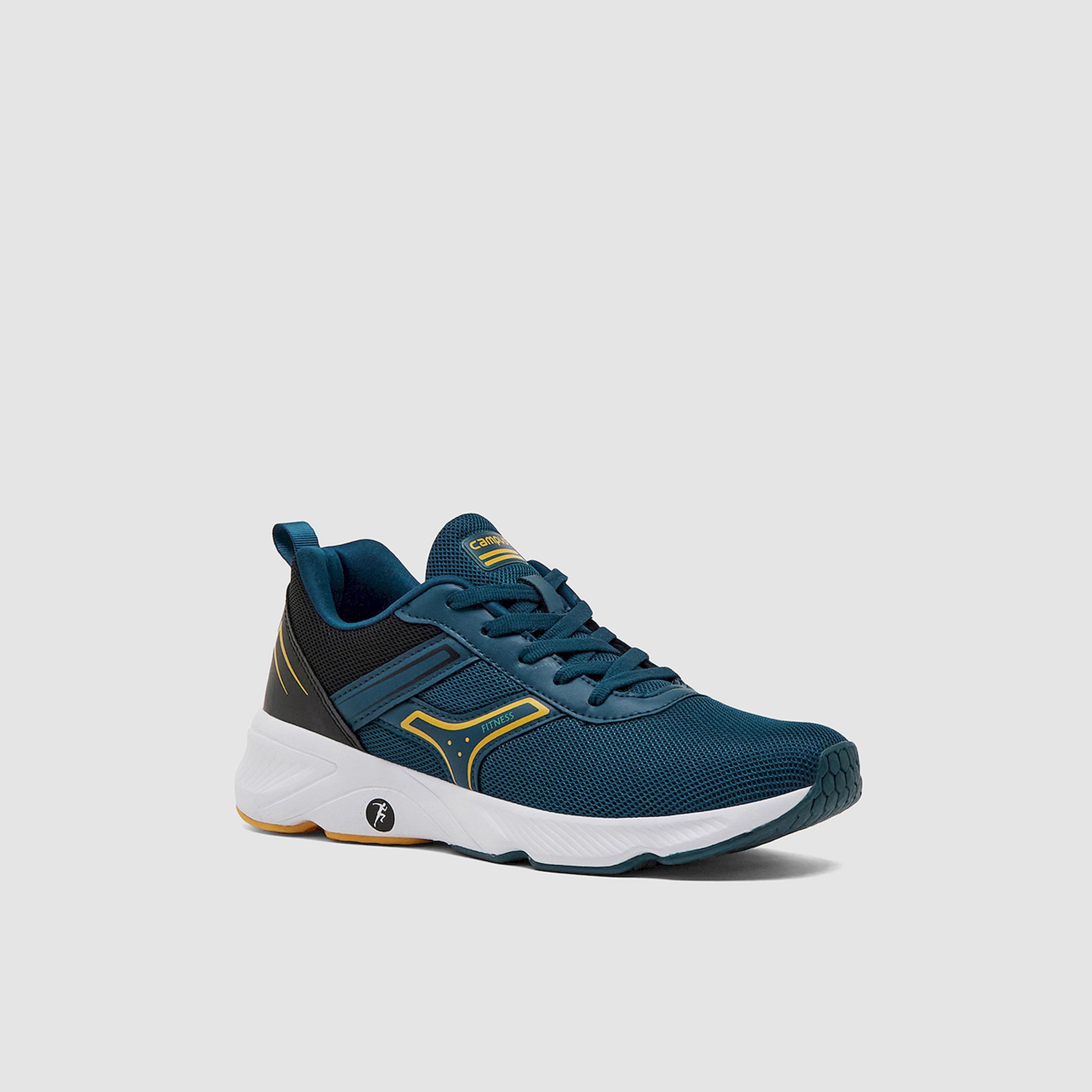 Campus Green Low-Top Lace-Up Sneakers-sports-men-shoes-image-1
