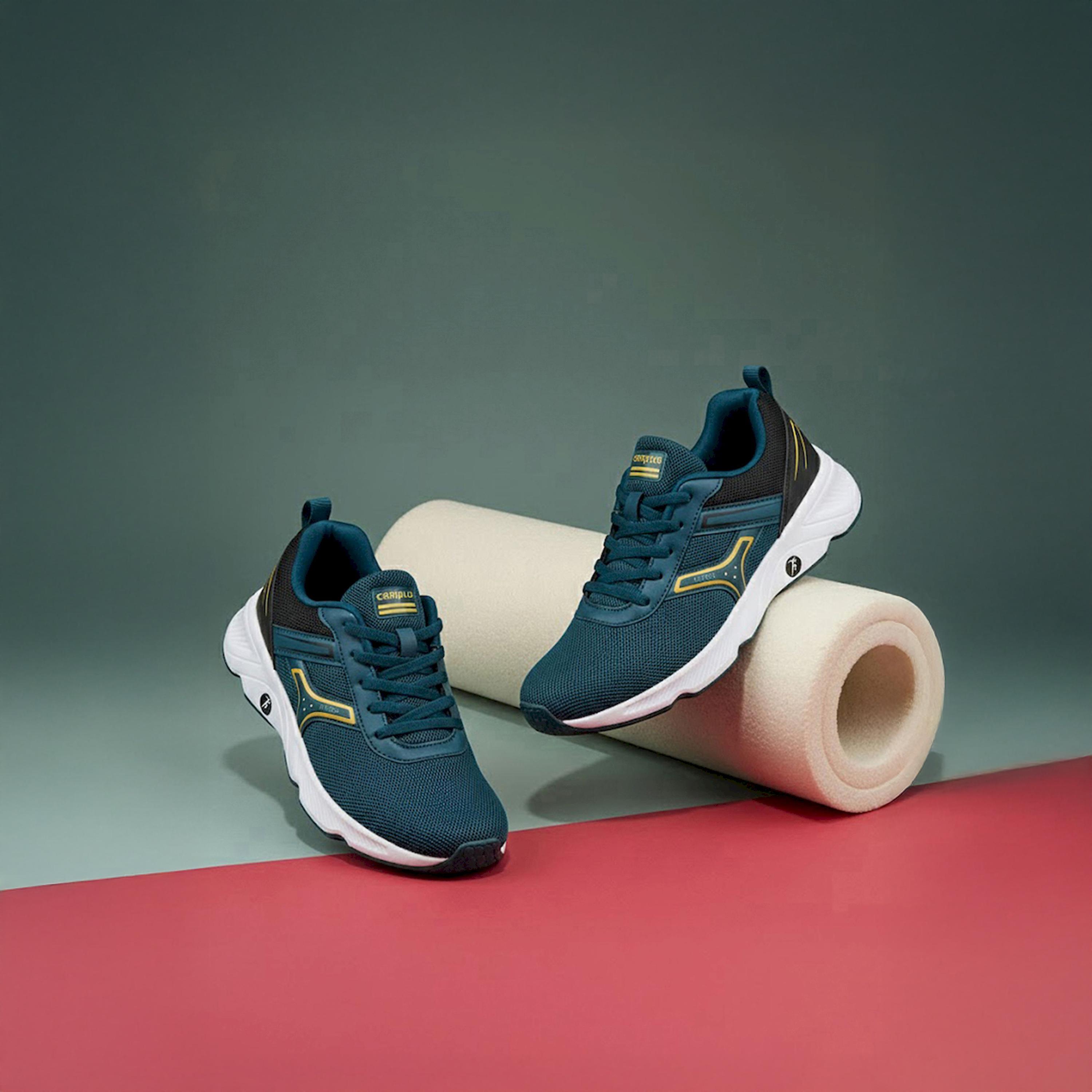 Campus Green Low-Top Lace-Up Sneakers-sports-men-shoes-image-3