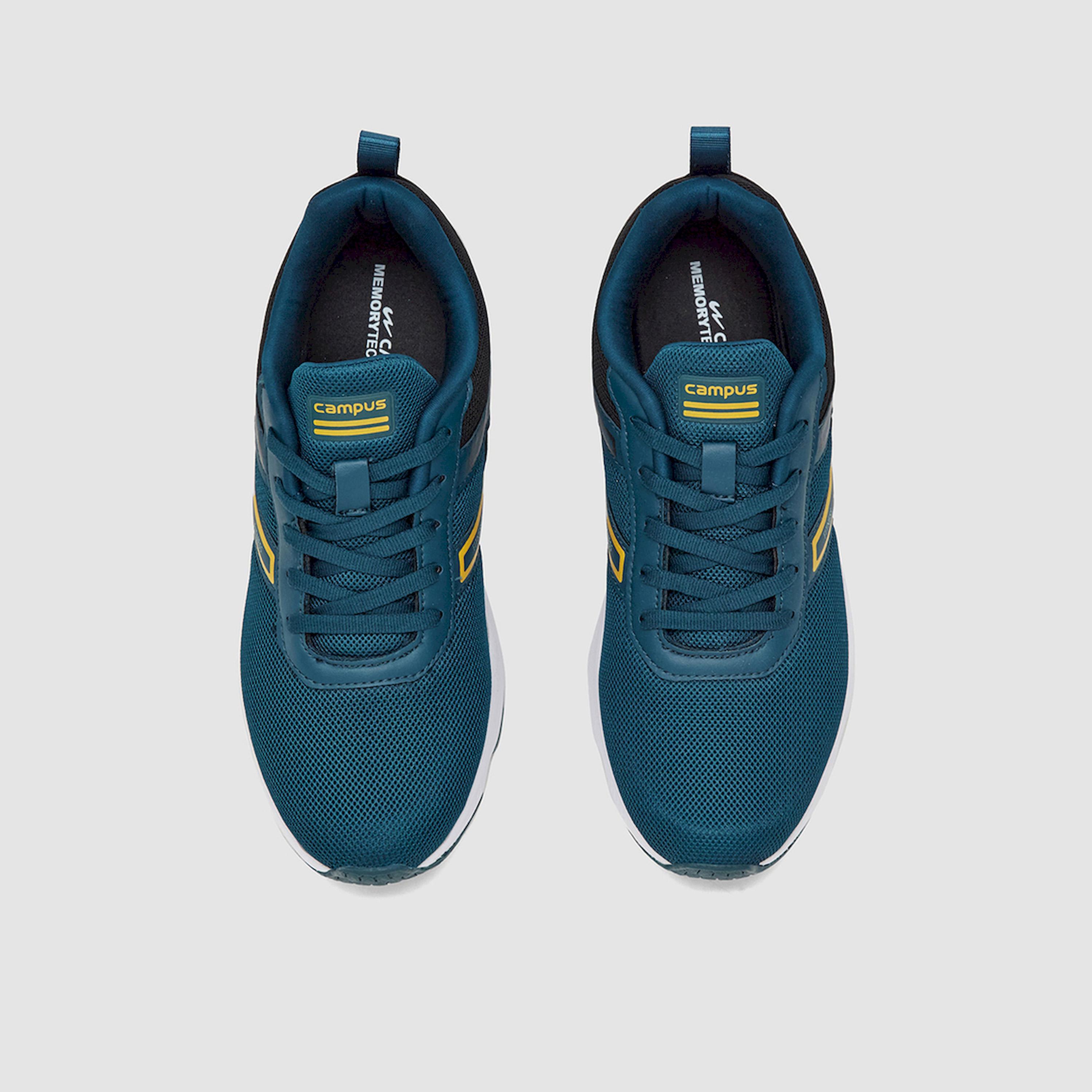 Campus Green Low-Top Lace-Up Sneakers-sports-men-shoes-image-4