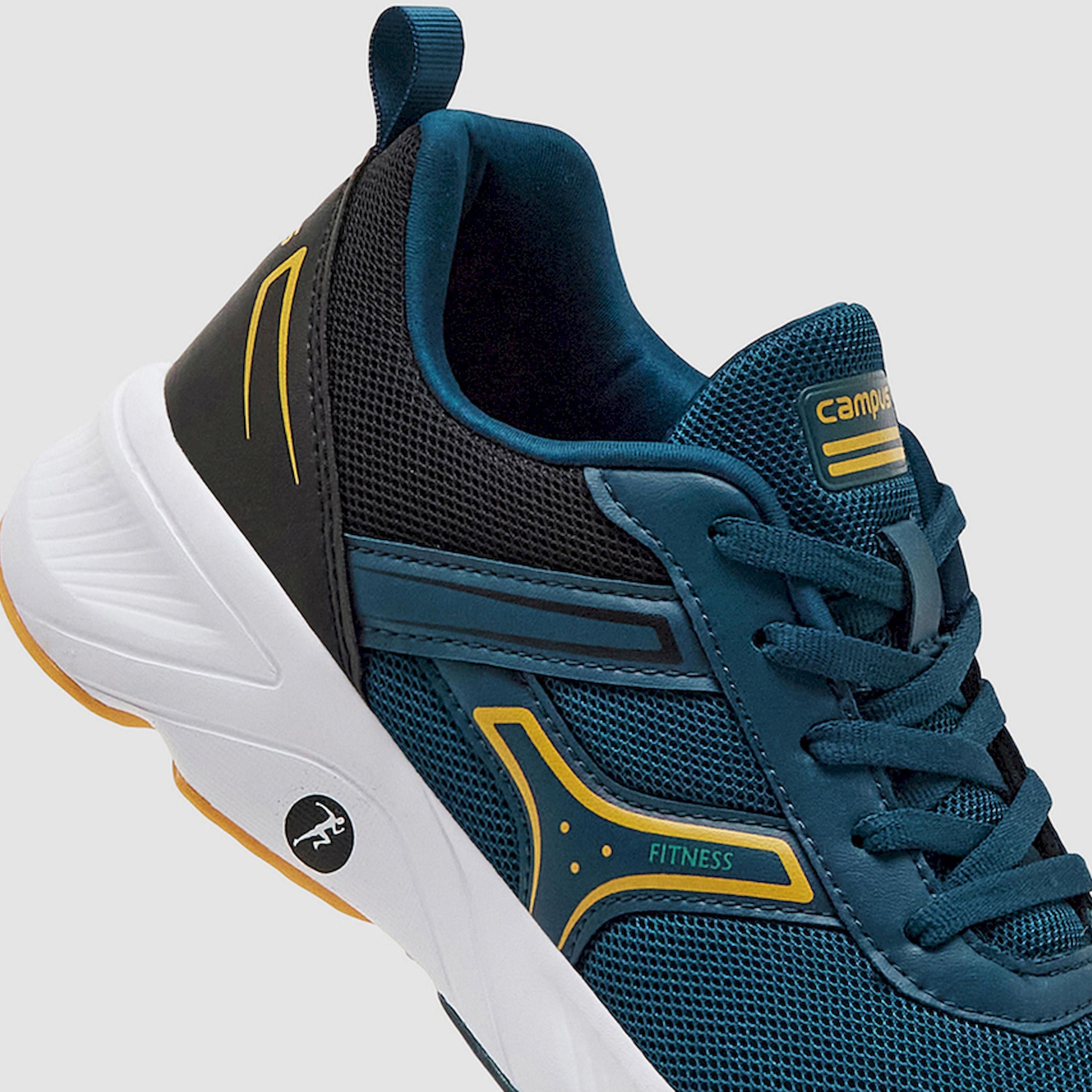 Campus Green Low-Top Lace-Up Sneakers-sports-men-shoes-image-6