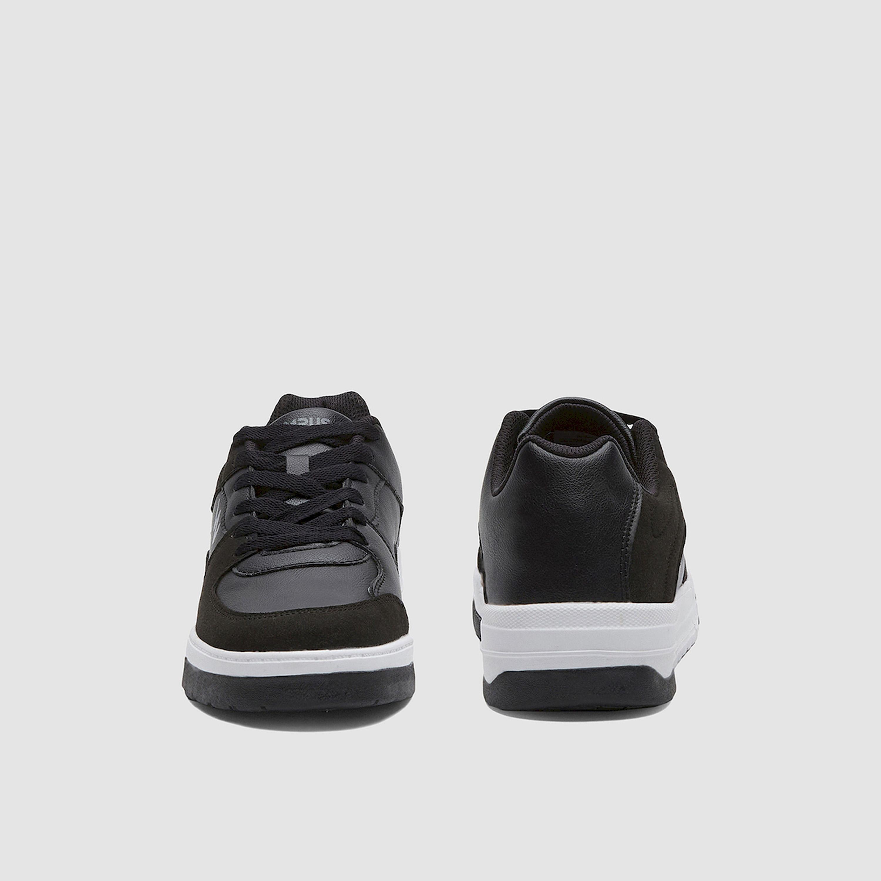 Campus Black Low-Top Lace-Up Sneakers-sports-men-shoes-image-5