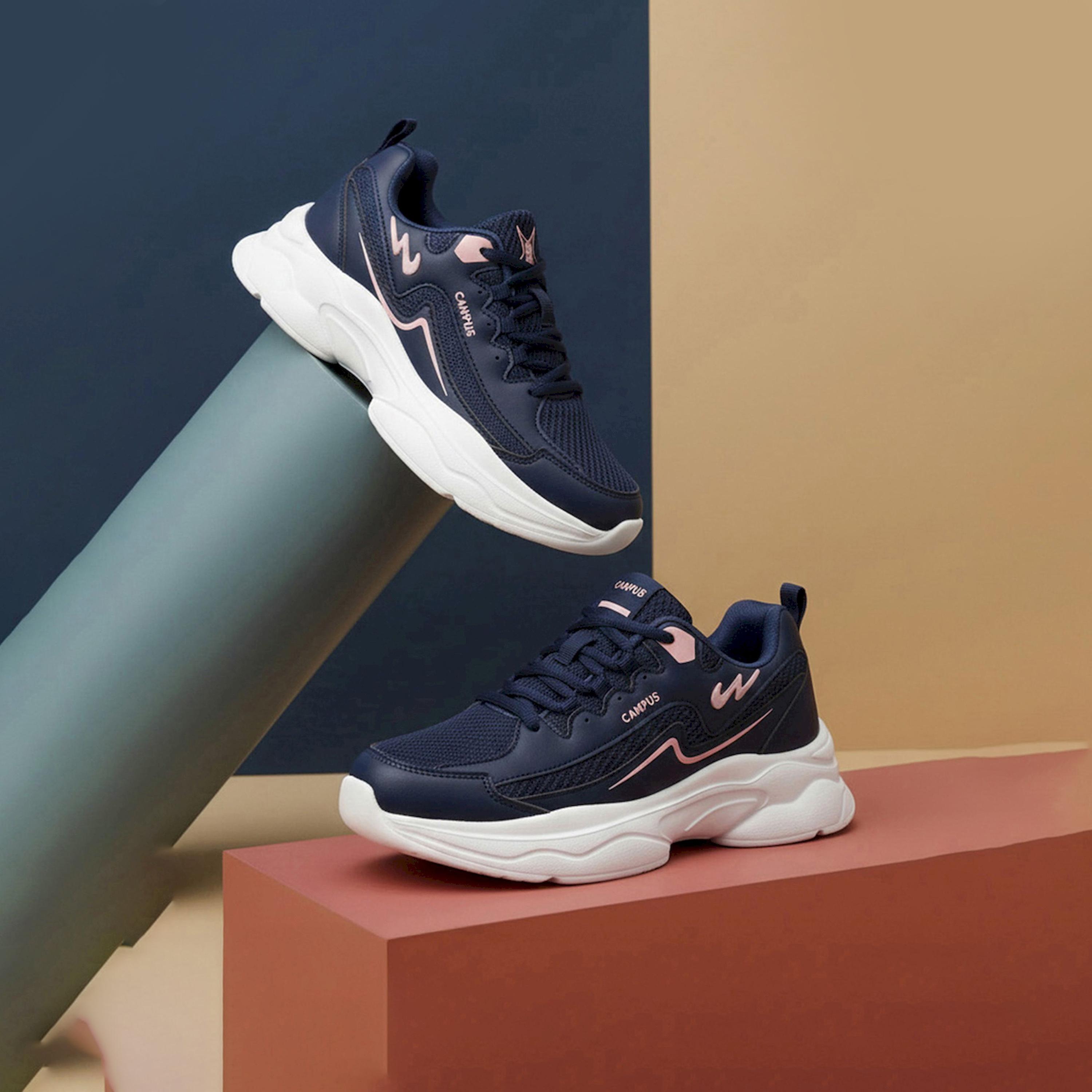 Campus Blue Low Top Lace-Up Sneakers-women-shoes-sneakers-image-2