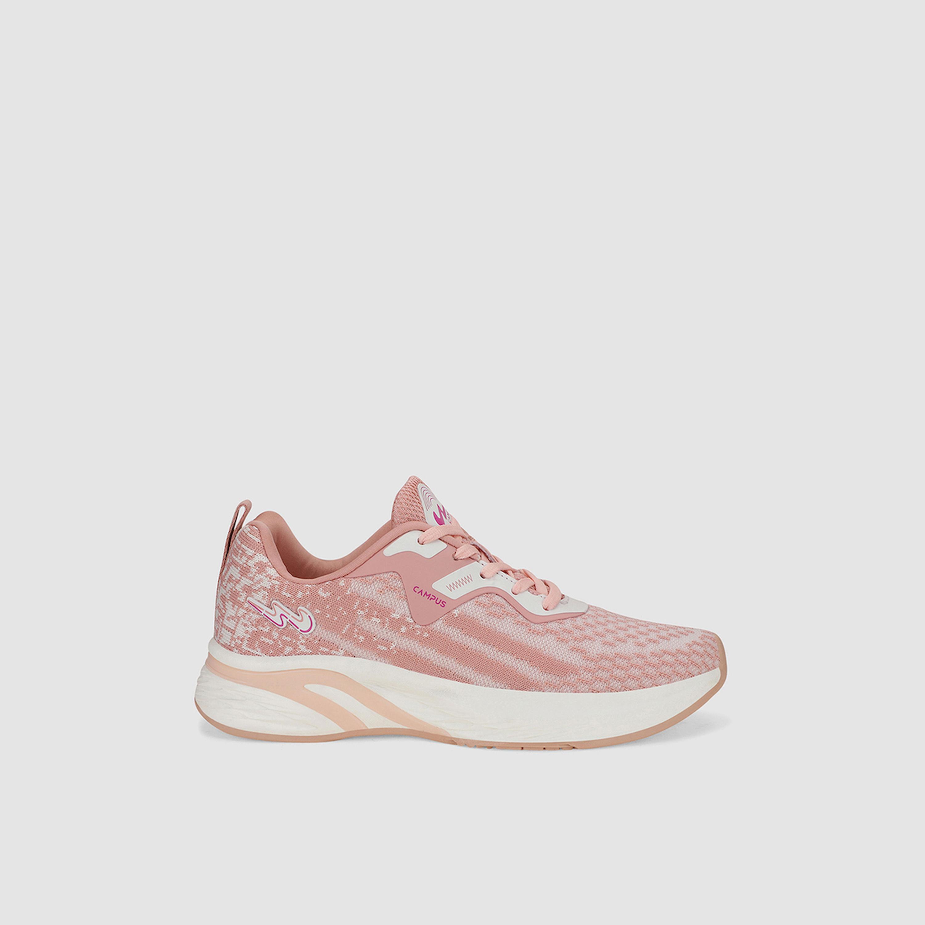 Campus Pink Mesh Lace-Up Sneakers-women-shoes-sneakers-image-2