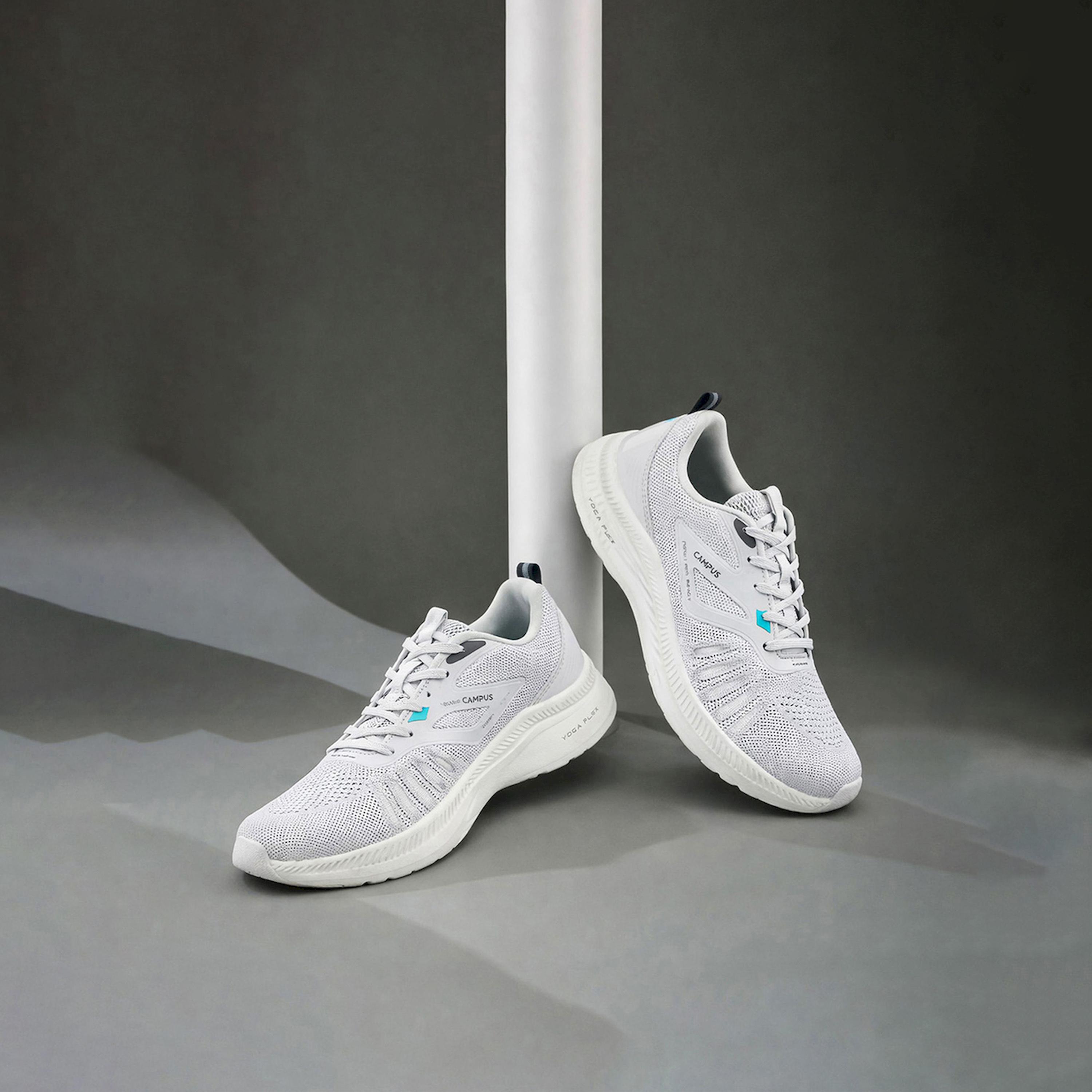 Campus Grey Mesh Lace Up Sneakers-women-shoes-sneakers-image-2