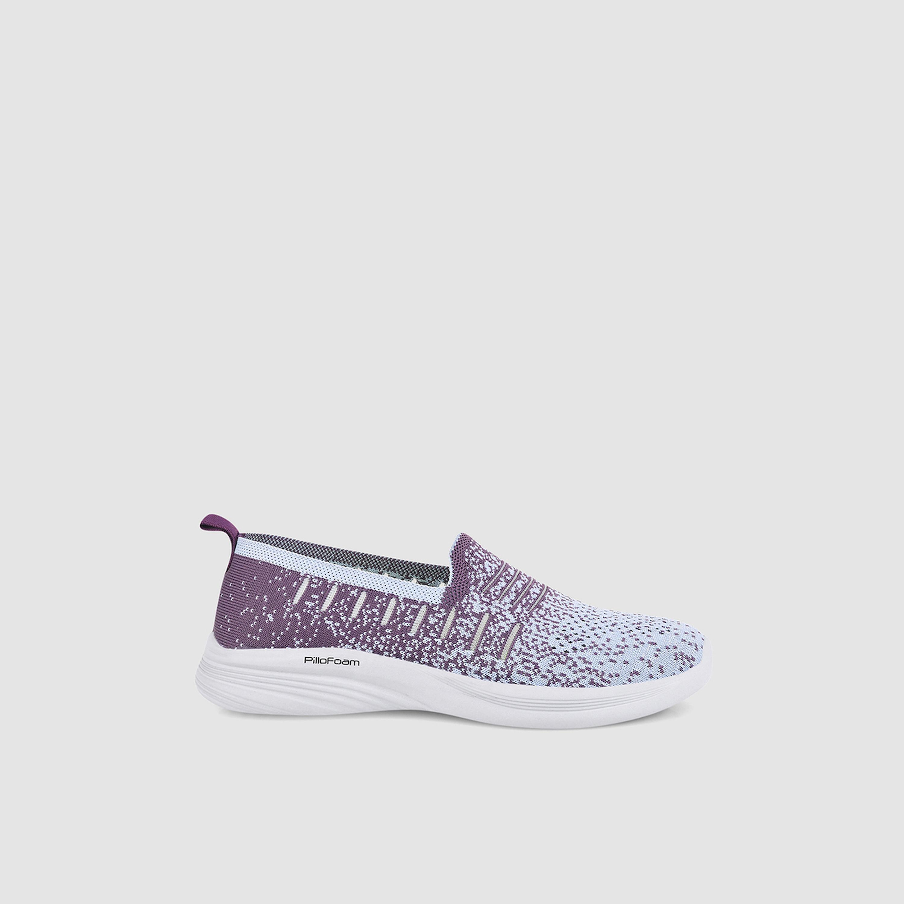 Campus Grey Textured Slip On Sneakers-sports-women-shoes-image-3