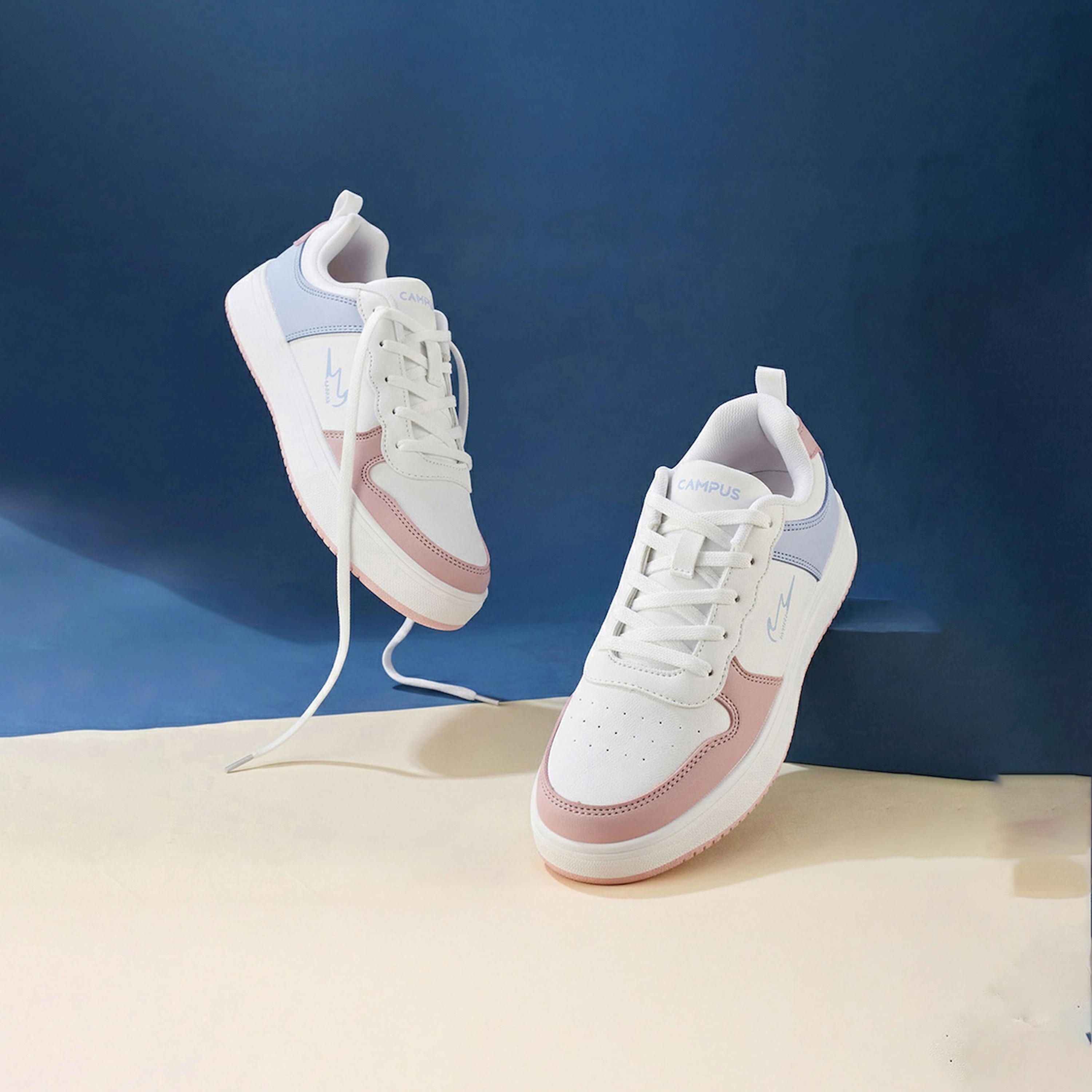 حذاء سنيكرز برباط غلق ونمط كتل الالوان-women-shoes-sneakers-image-2