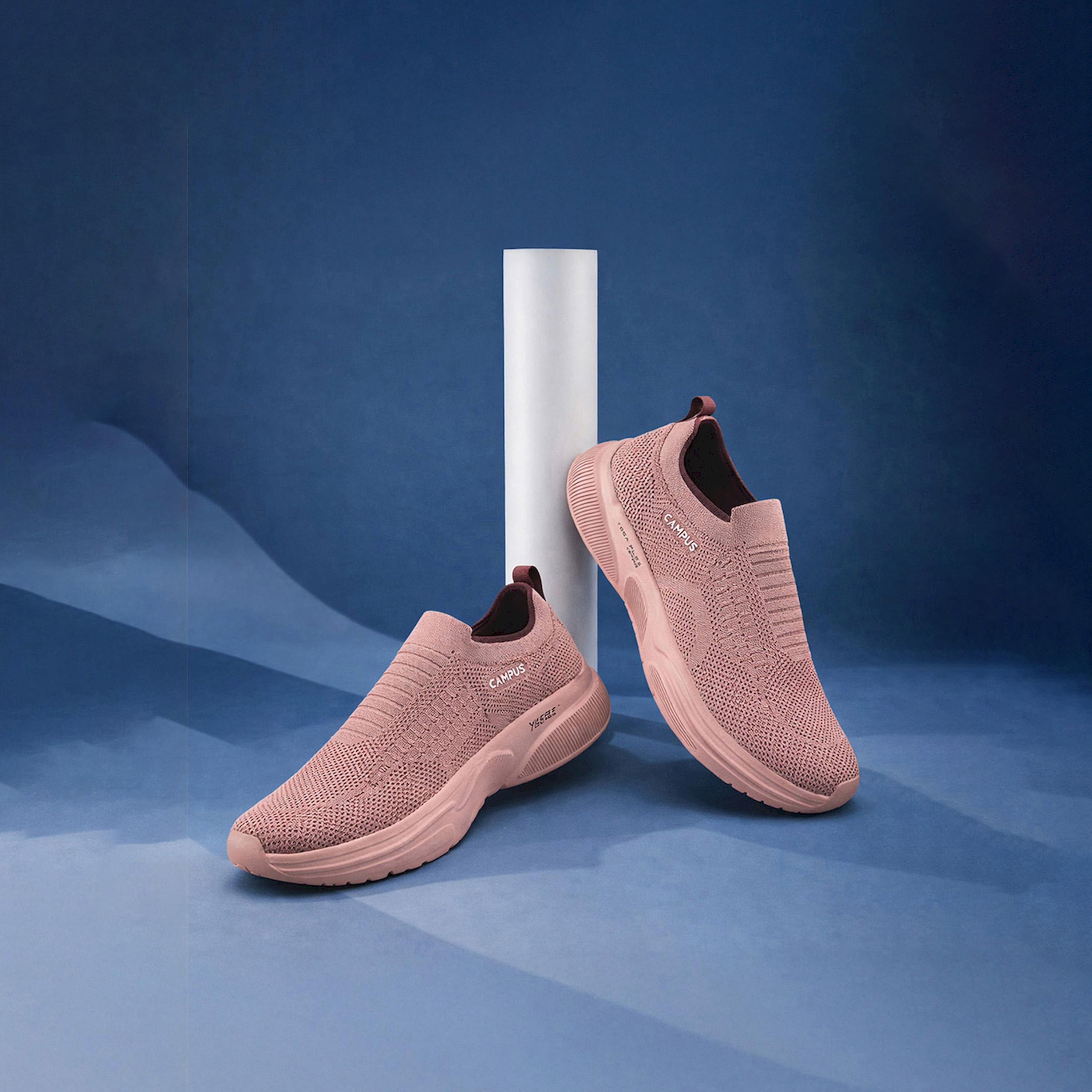 Campus Pink Mesh Slip On Sneakers-women-shoes-sneakers-image-2
