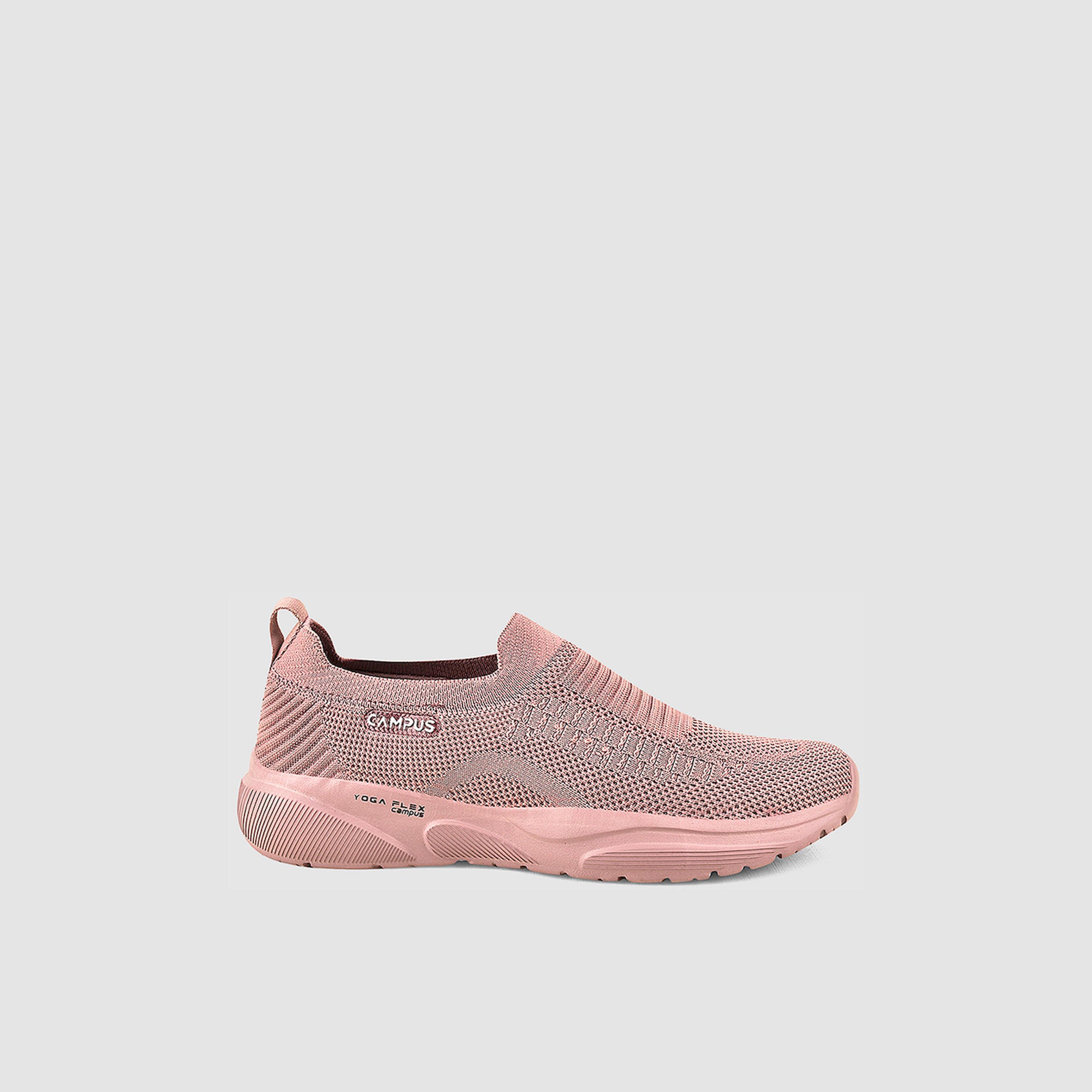 Campus Pink Mesh Slip On Sneakers-women-shoes-sneakers-image-3