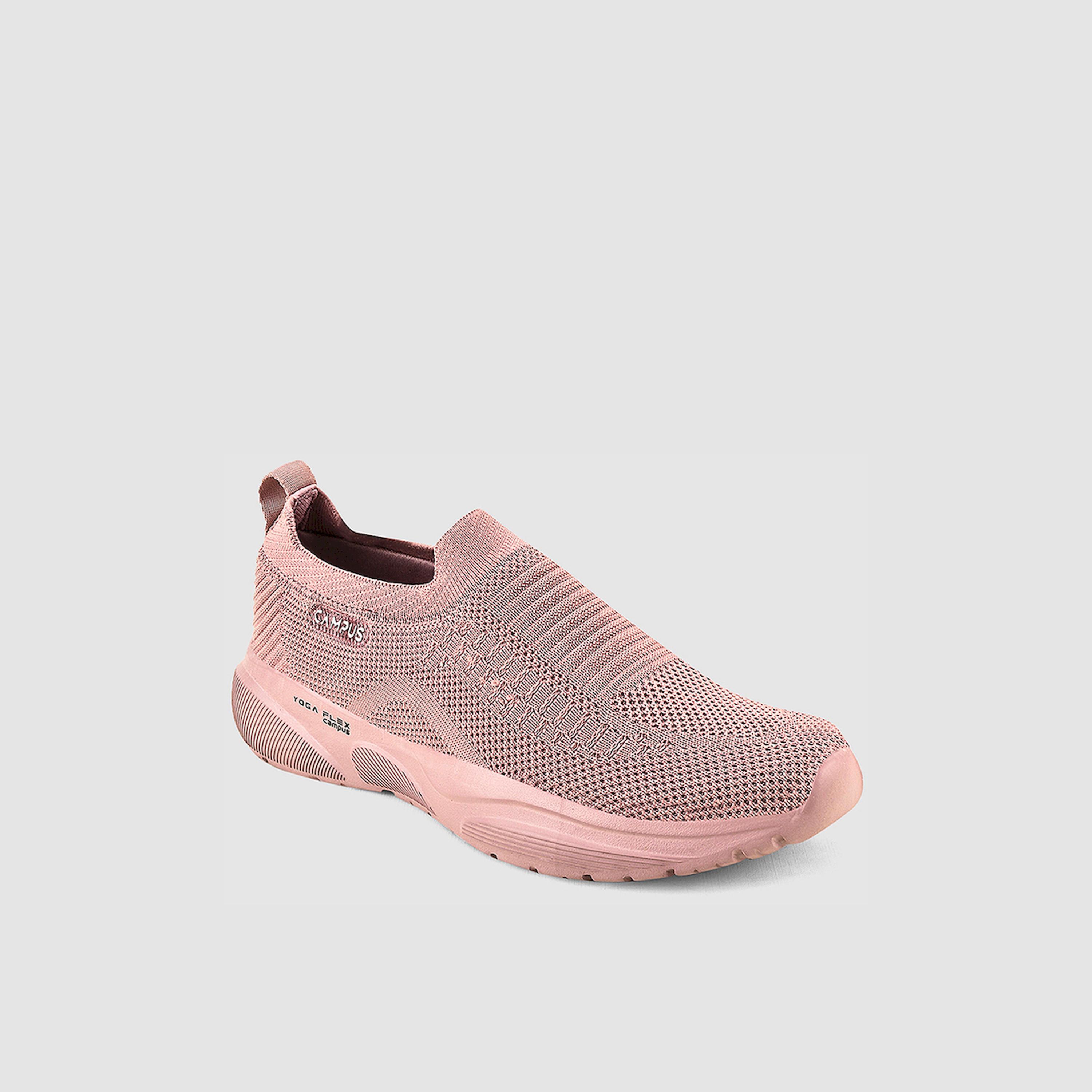 Campus Pink Mesh Slip On Sneakers-women-shoes-sneakers-image-4
