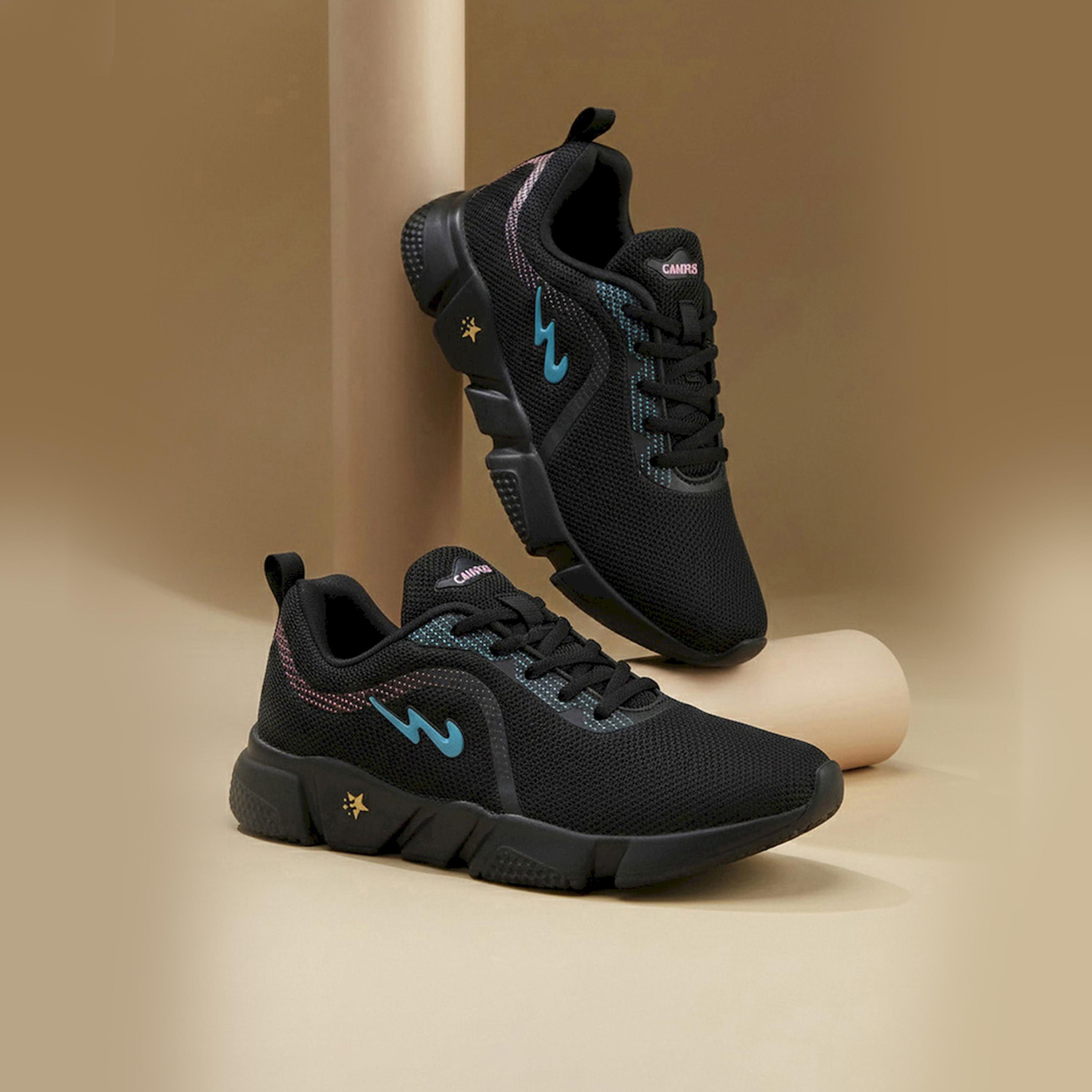 Campus Black Mesh Low Top Sneakers-women-shoes-sneakers-image-2