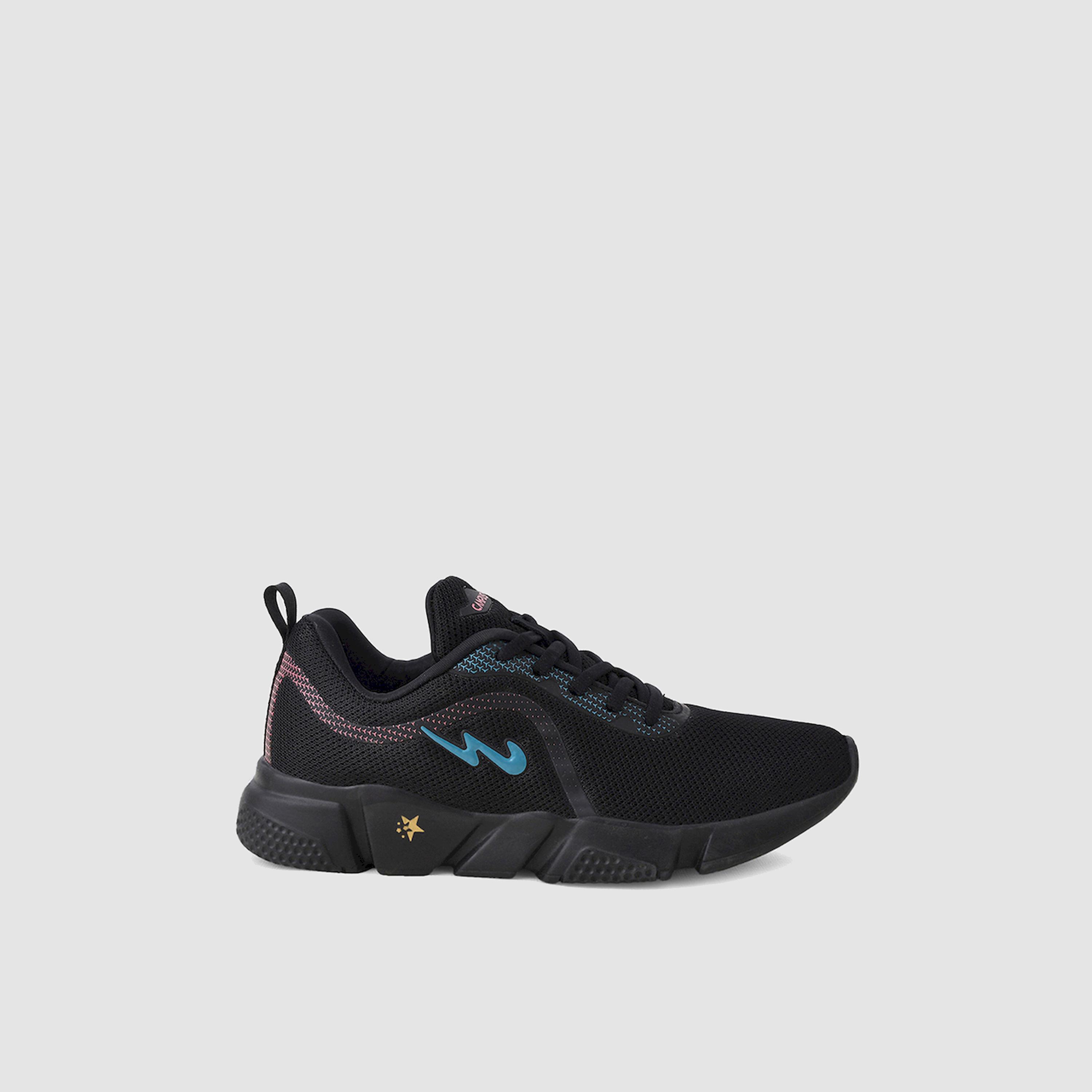 Campus Black Mesh Low Top Sneakers-women-shoes-sneakers-image-3