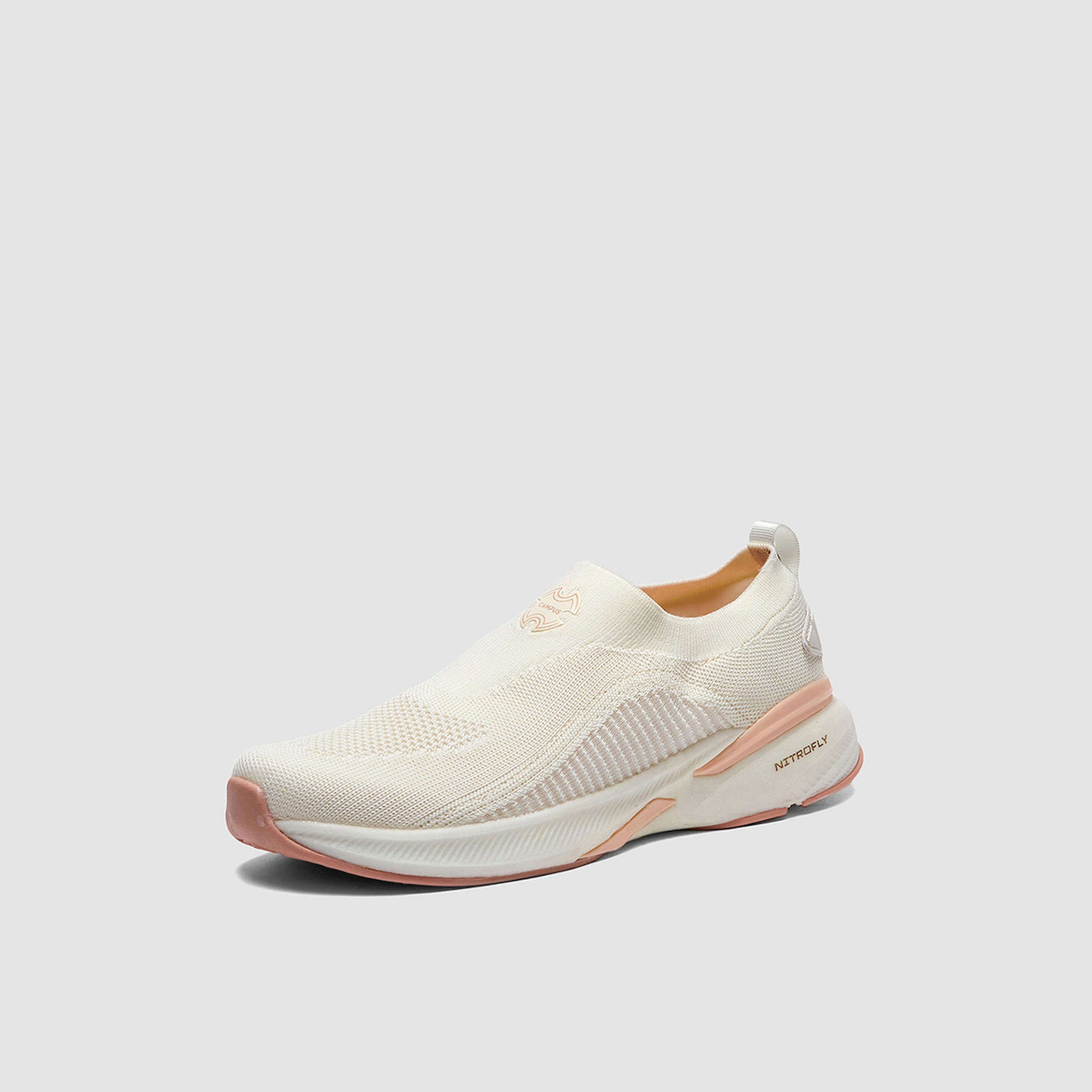 Campus White Mesh Slip-On Sneakers-women-shoes-sneakers-image-1