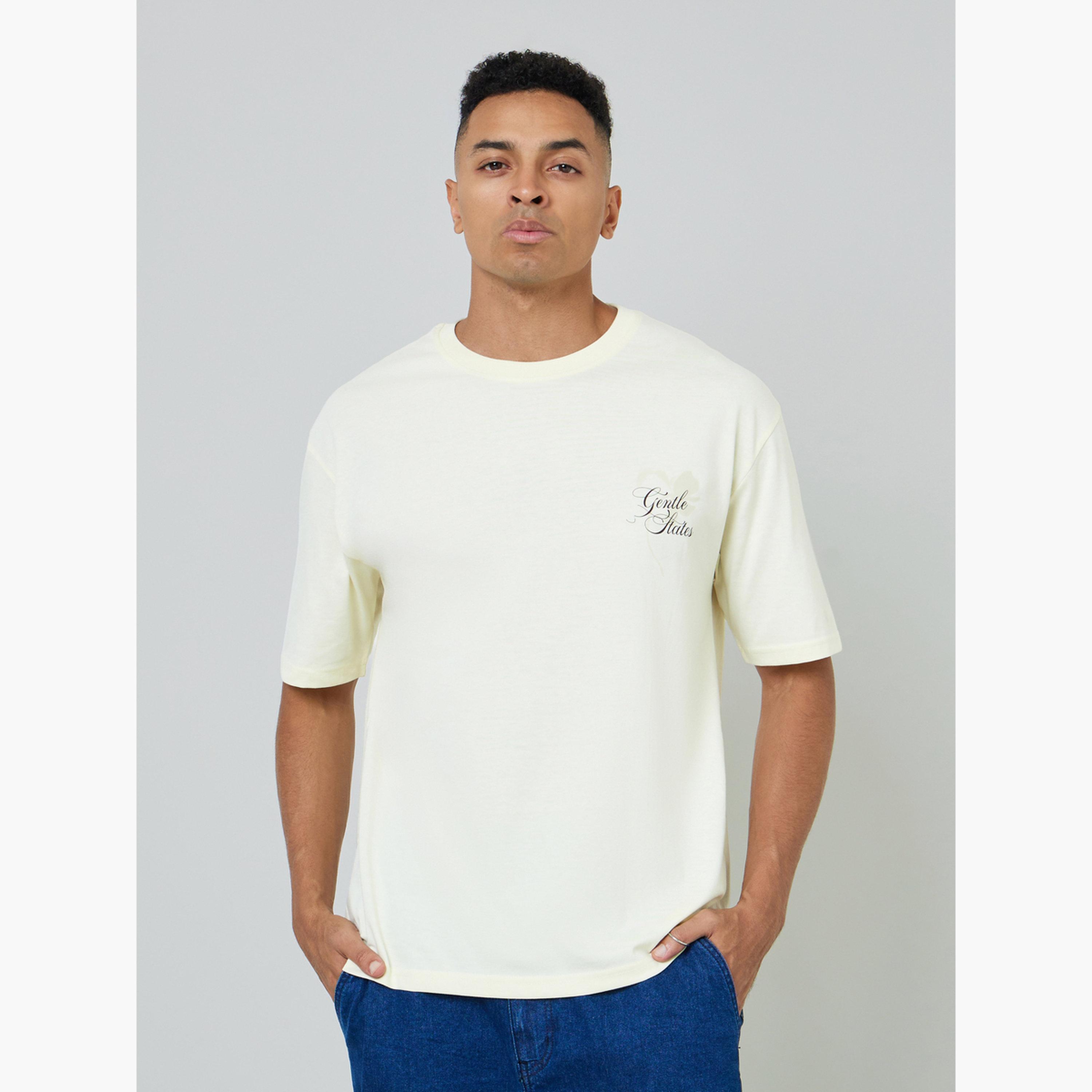 تيشيرت جيرسي بقصة فضفاضة وطبعة جرافيك للرجال-men-clothing-tshirtsandpolos-tshirts-image-1