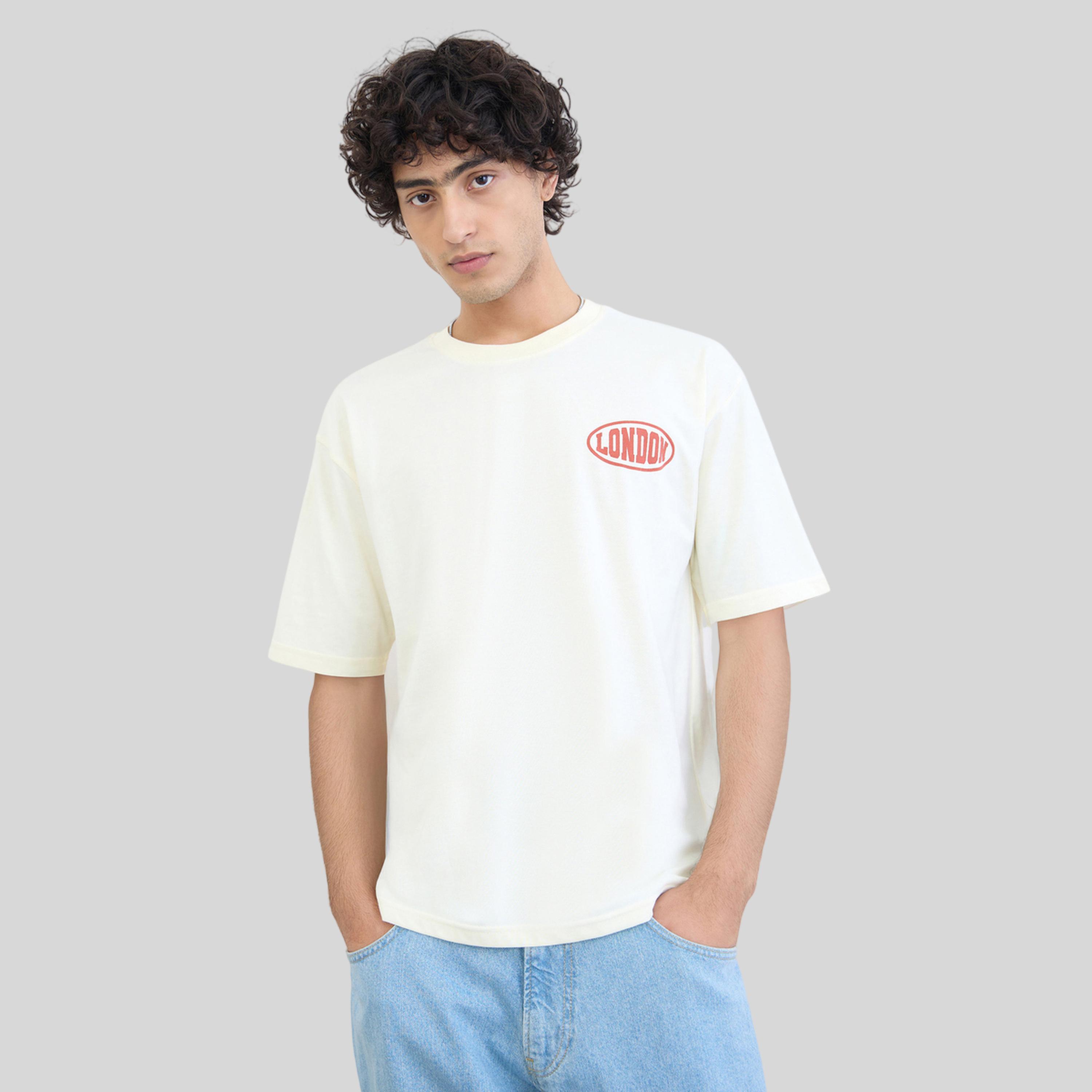 Styli Men Text Print Oversized Jersey T-Shirt-men-clothing-tshirtsandpolos-tshirts-image-1