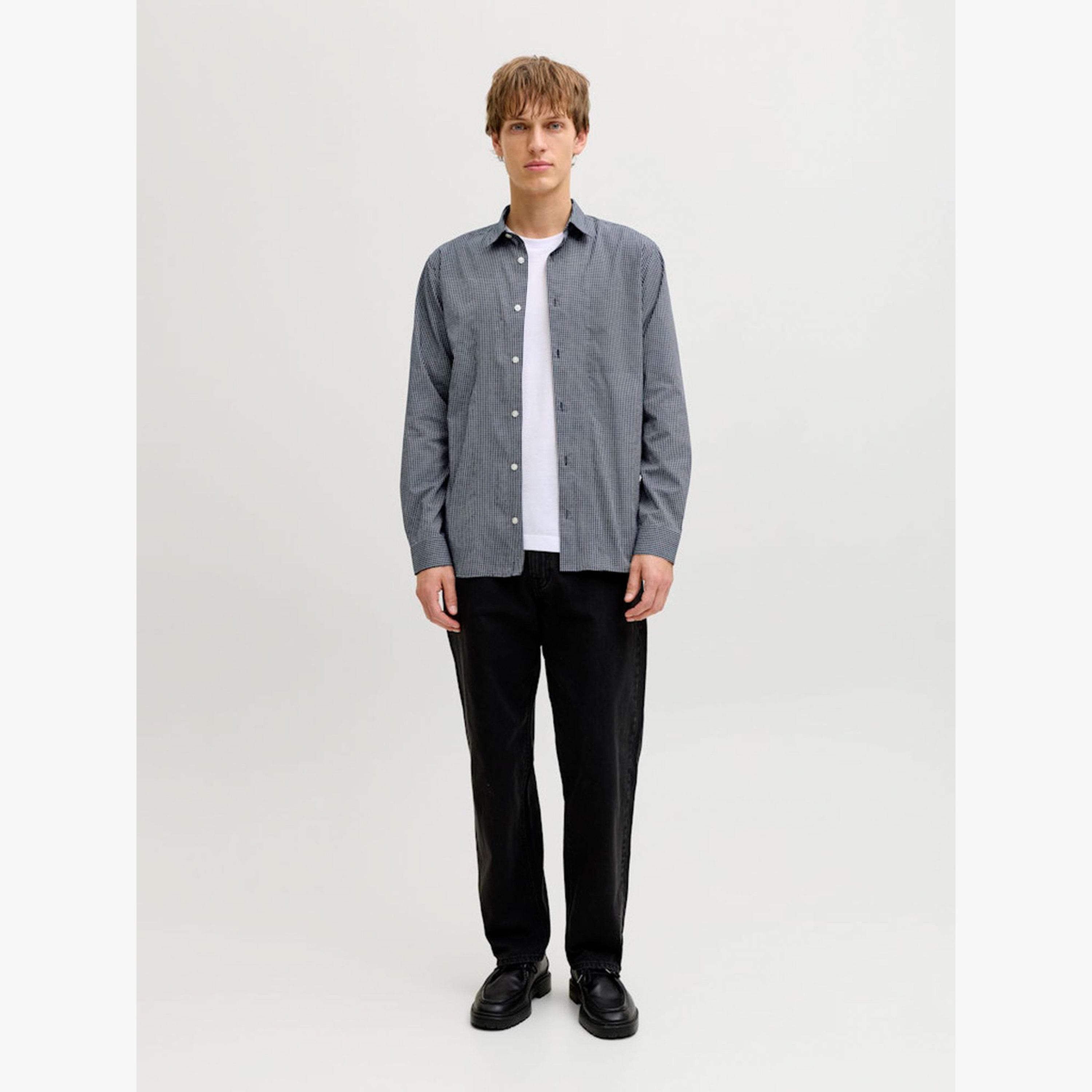 قميص كاروهات بياقة سبريد-men-clothing-shirts-image-2