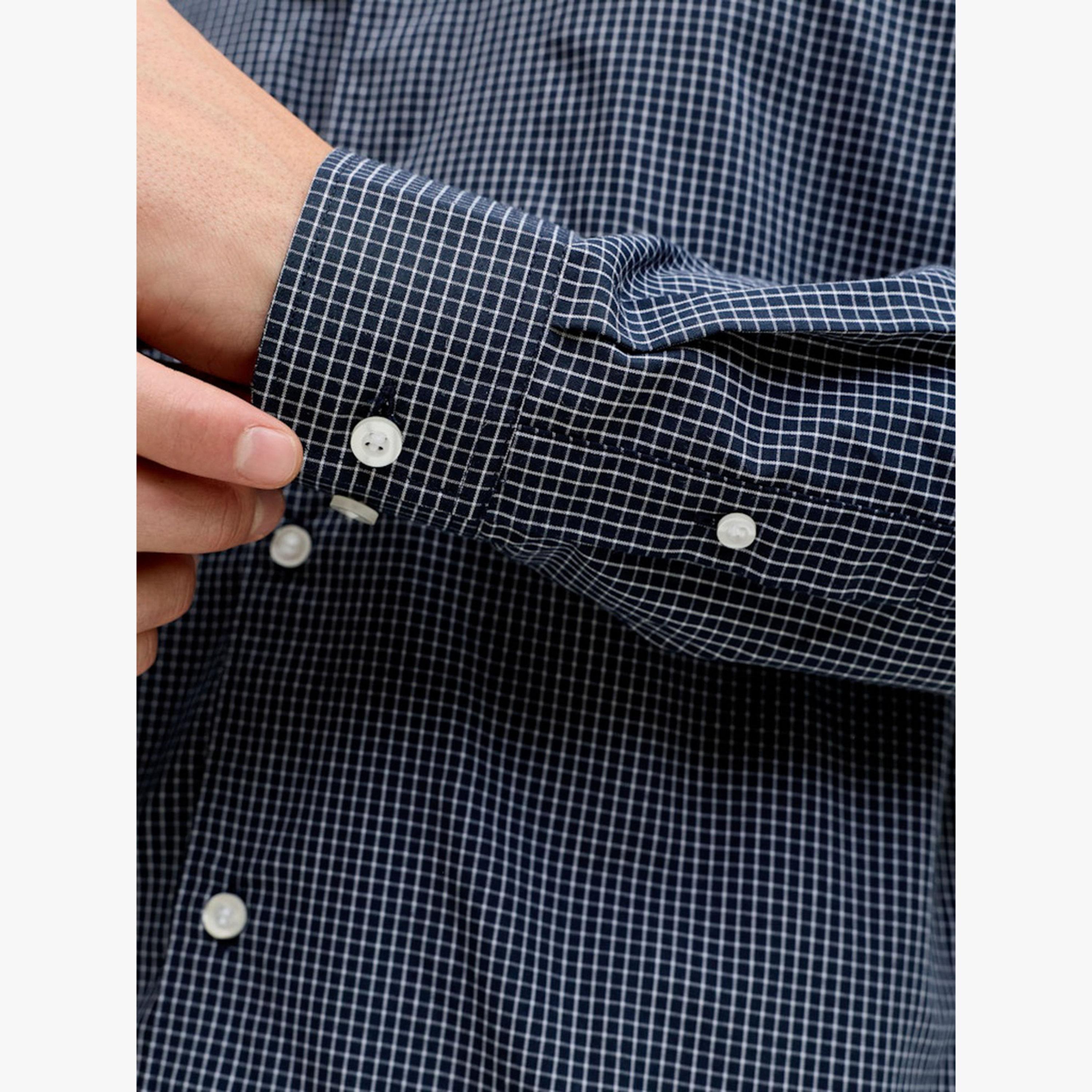 قميص كاروهات بياقة سبريد-men-clothing-shirts-image-6