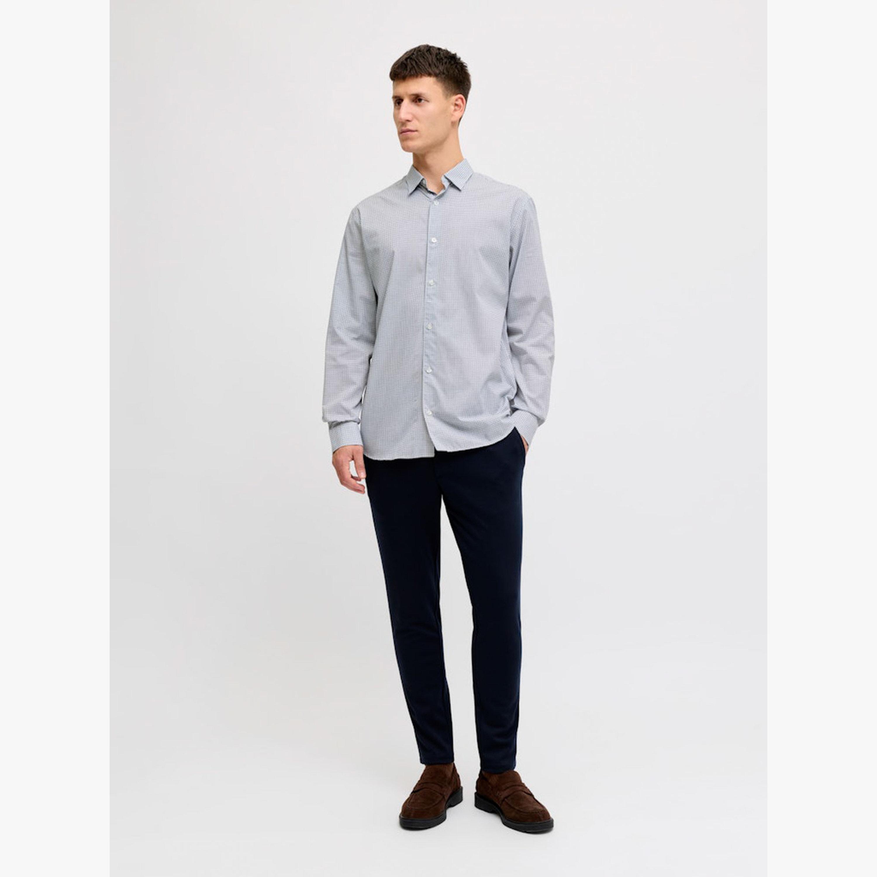 REBEL White Gavin Checked Spread Collar Shirt-men-clothing-shirts-image-2