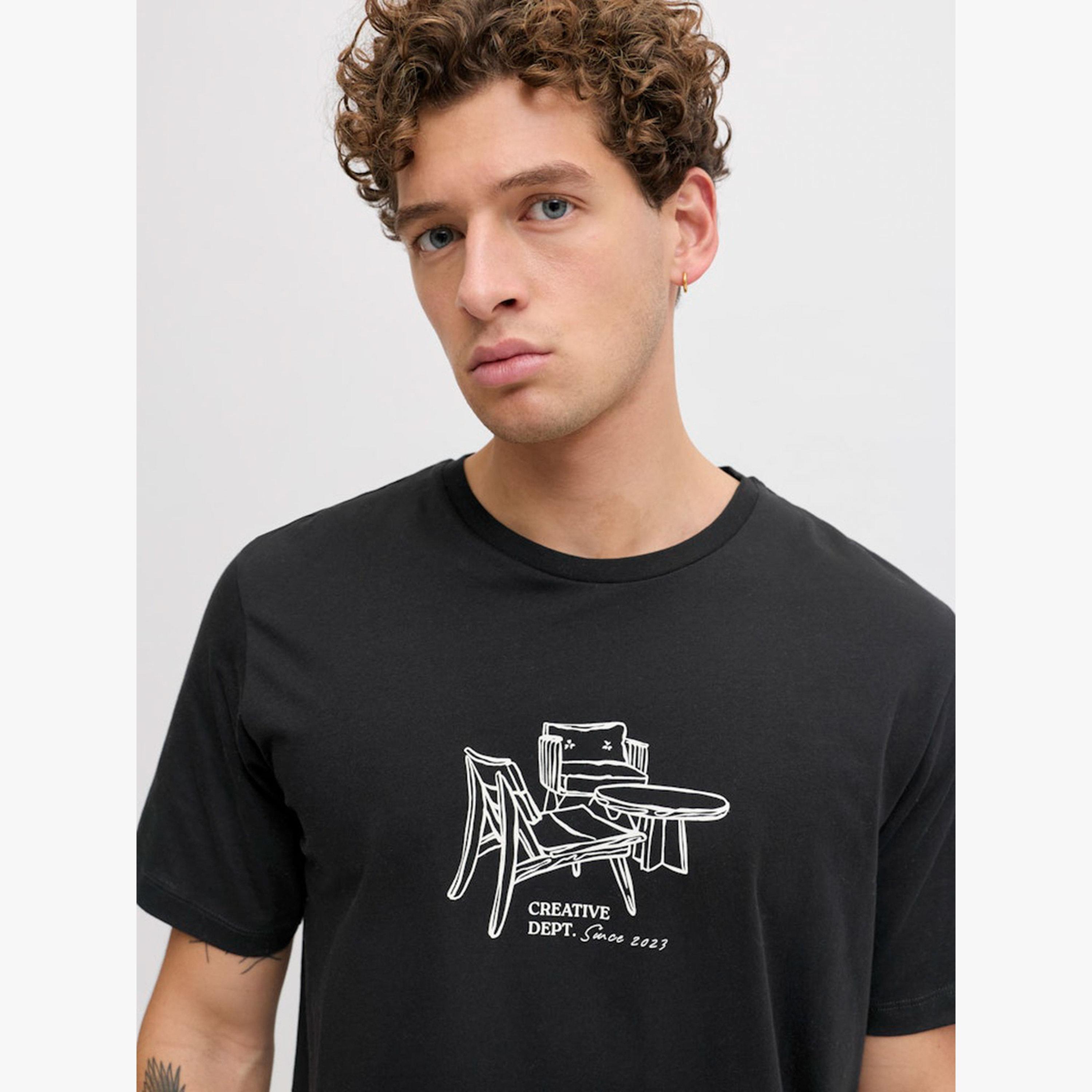 تيشيرت كاجوال بطبعة جرافيك-men-clothing-tshirtsandpolos-tshirts-image-5