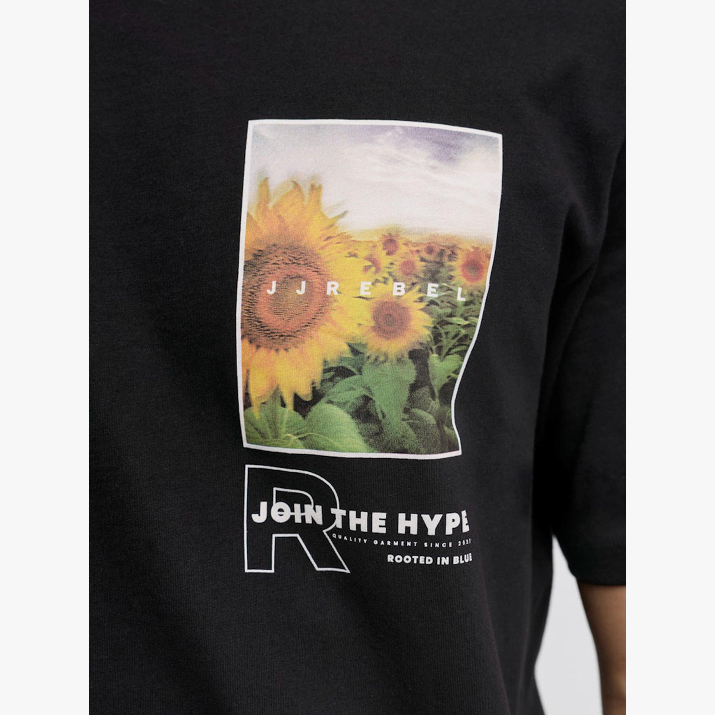 تيشيرت قطن بطبعة زهور الشمس-men-clothing-tshirtsandpolos-tshirts-image-6