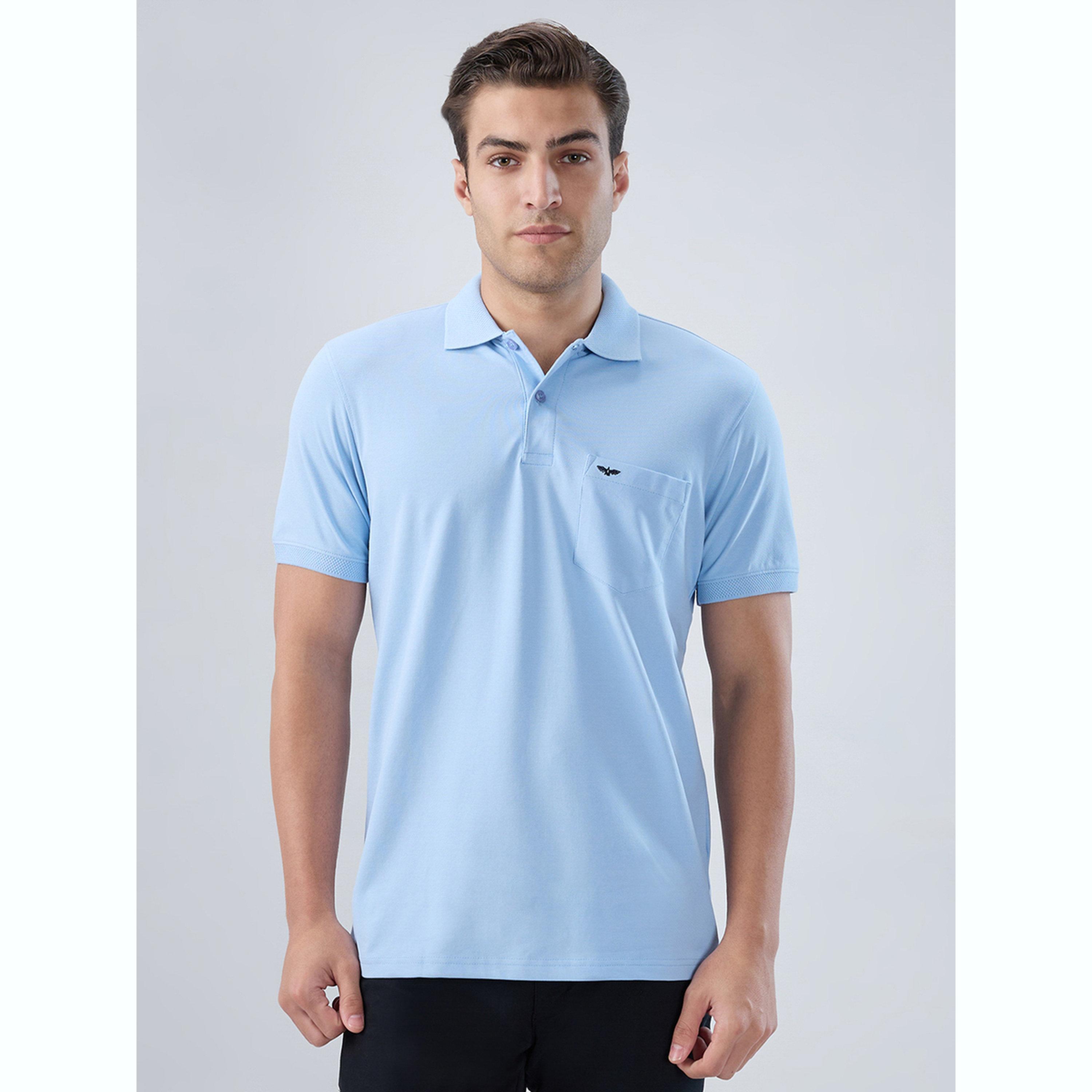 تيشيرت بولو بقصة سليم فت سادة-men-clothing-tshirtsandpolos-polos-image-1