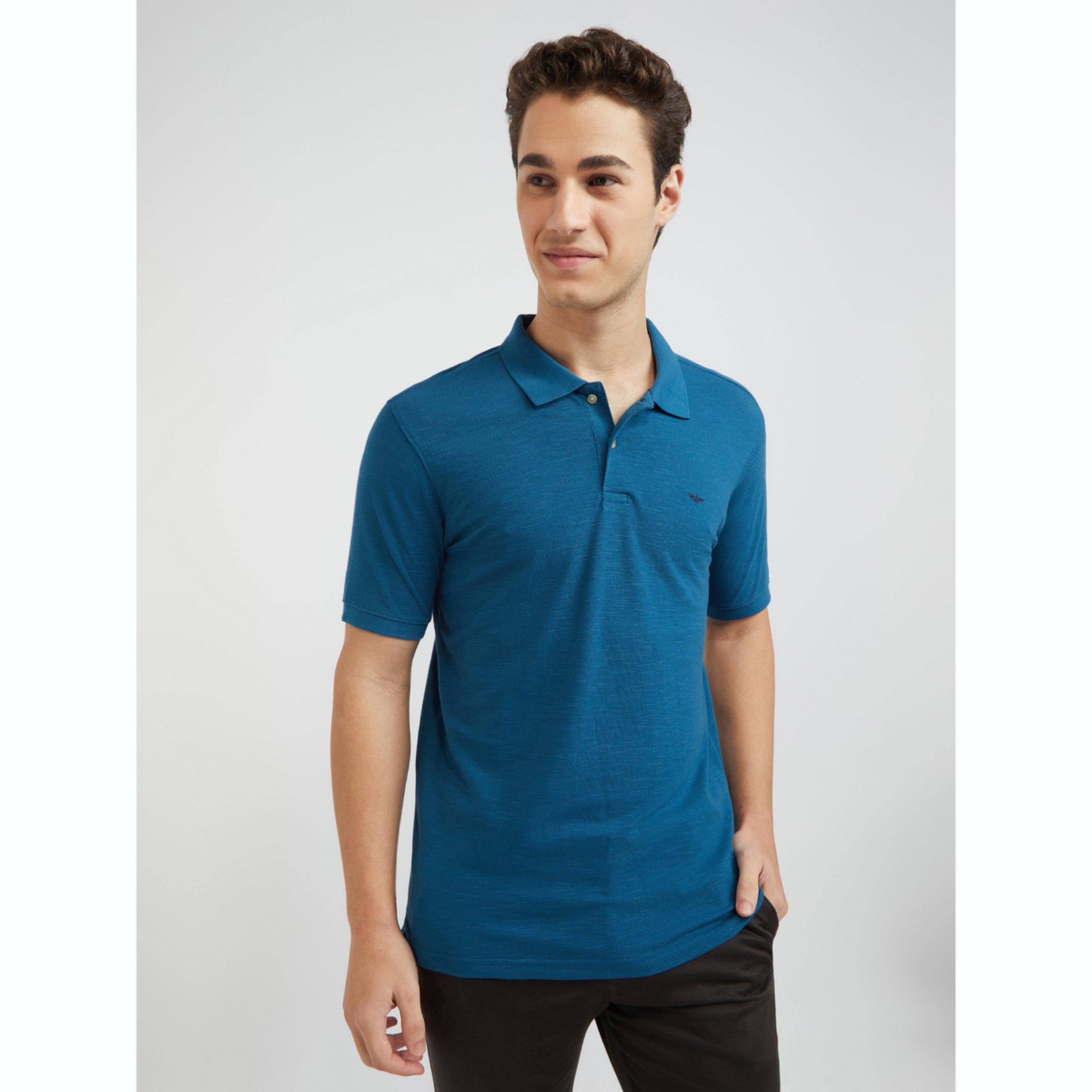 تيشيرت بولو بقصة سليم فت سادة-men-clothing-tshirtsandpolos-polos-image-1